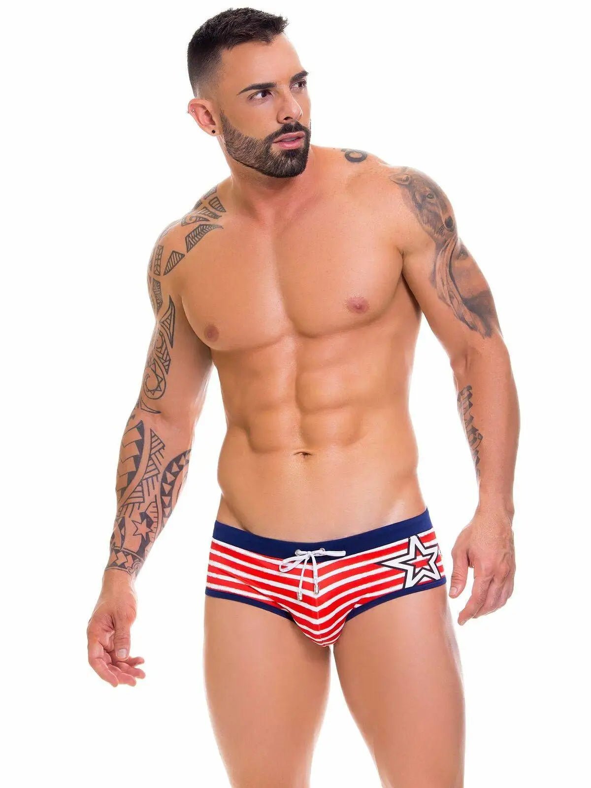 JOR 0657 FRANKIE Herren Badehose Badeslip Matrosen Comic Trunk - noodosz