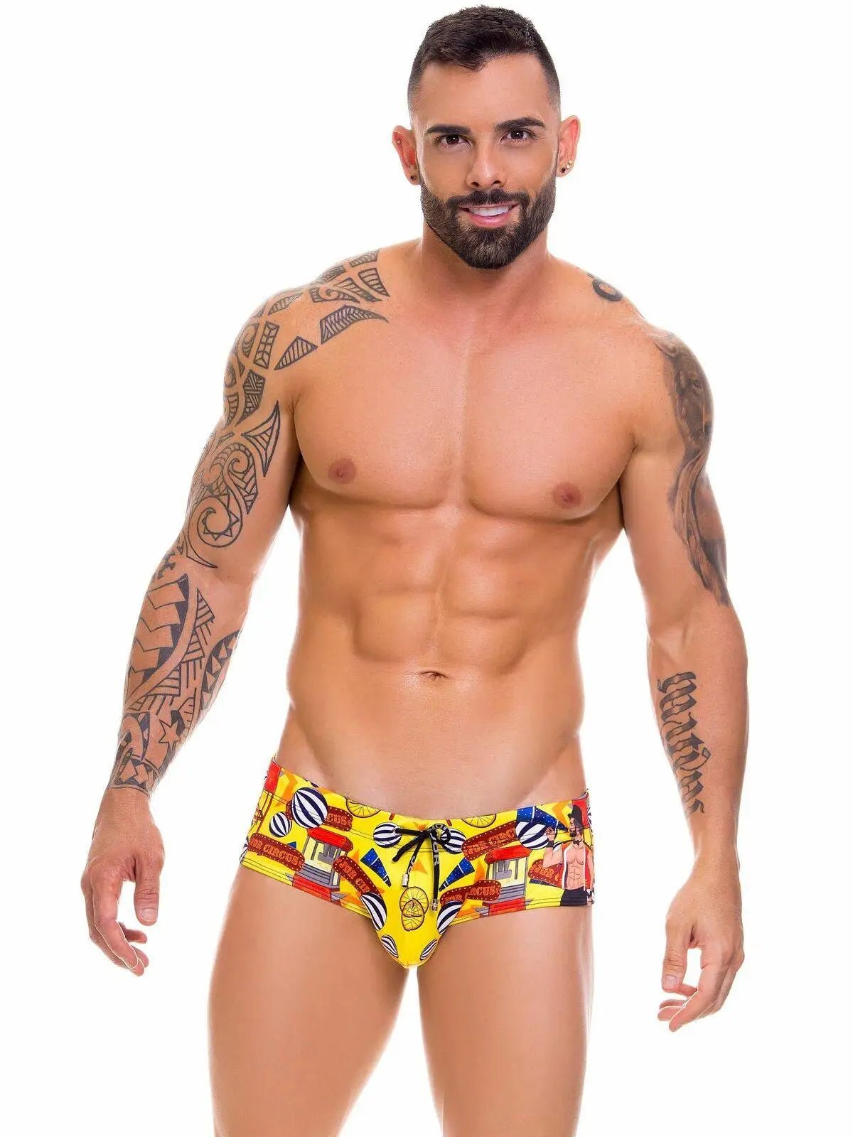 JOR 0658 CIRCUS - Herren Badehose Badeslip Schwimmhose Comic Trunk - noodosz