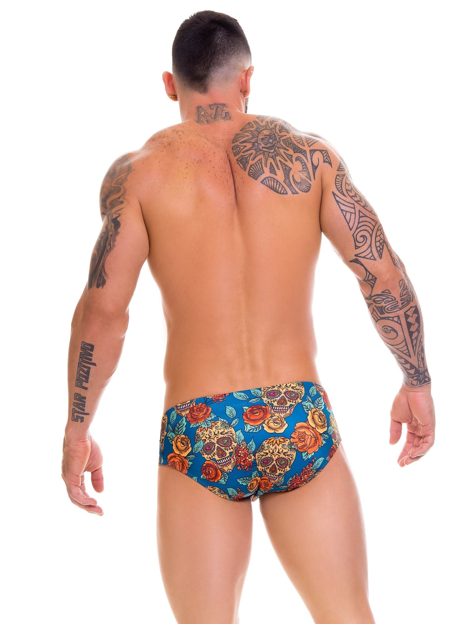 JOR 0659 RIVERA Herren Badehose Badeslip, bedruckt Totenkopf - noodosz - Jor - Kleidung & Accessoires:Herren:Herrenmode:Bademode