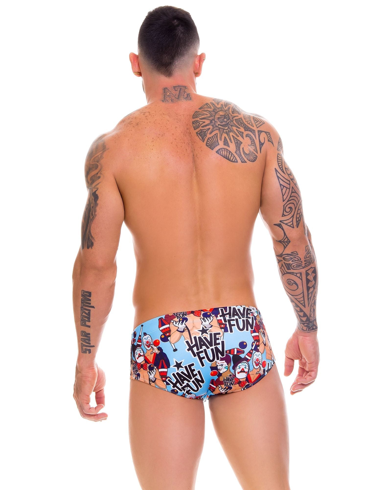 JOR 0660 FUN Herren Badehose Badeslip, bedruckt Comic - Jor - Shop Deutschland Noodosz