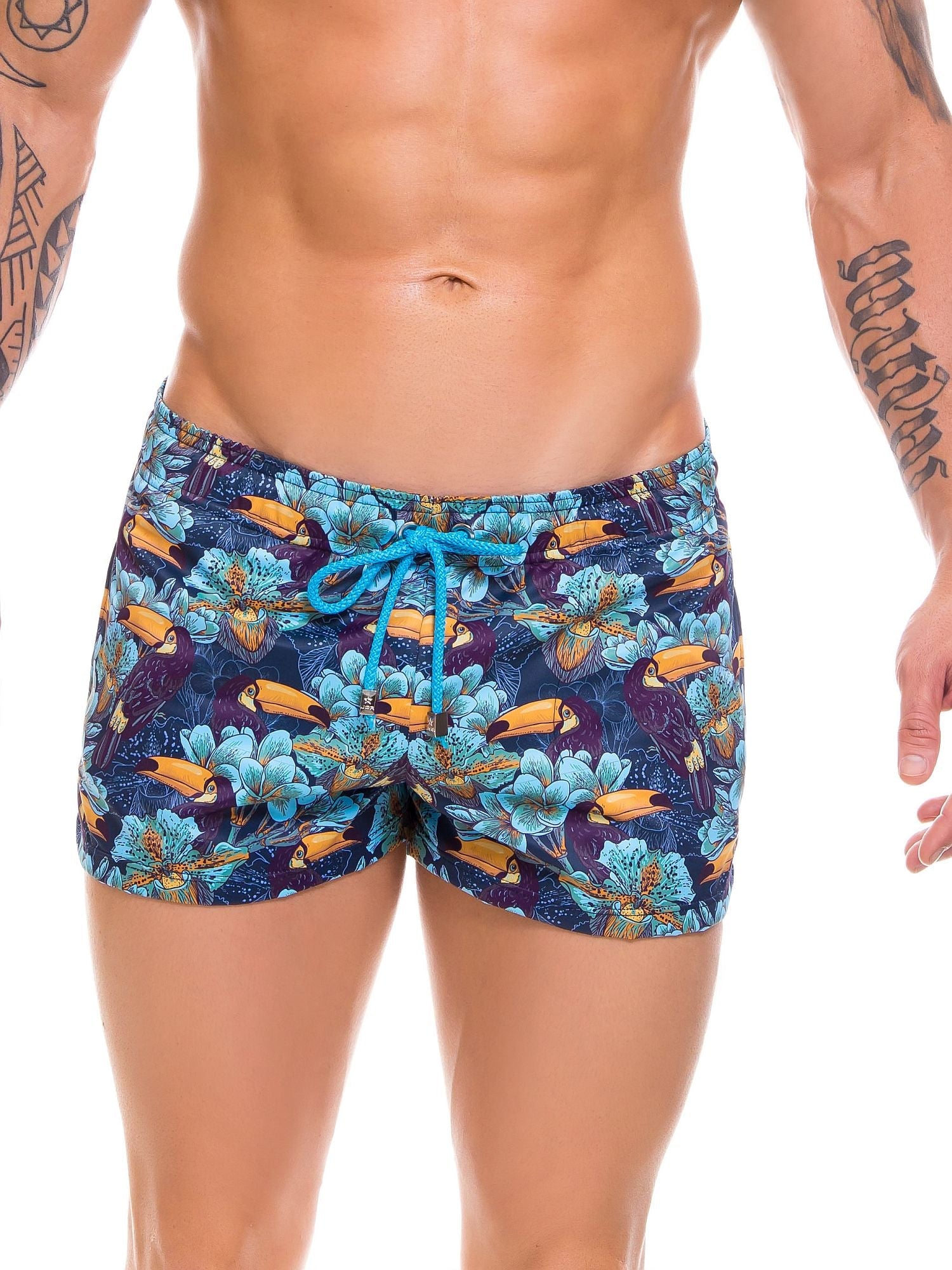 JOR 0669 TROPICAL Badeshorts, Surfershorts bedruckt - noodosz - Jor - Kleidung & Accessoires:Herren:Herrenmode:Bademode