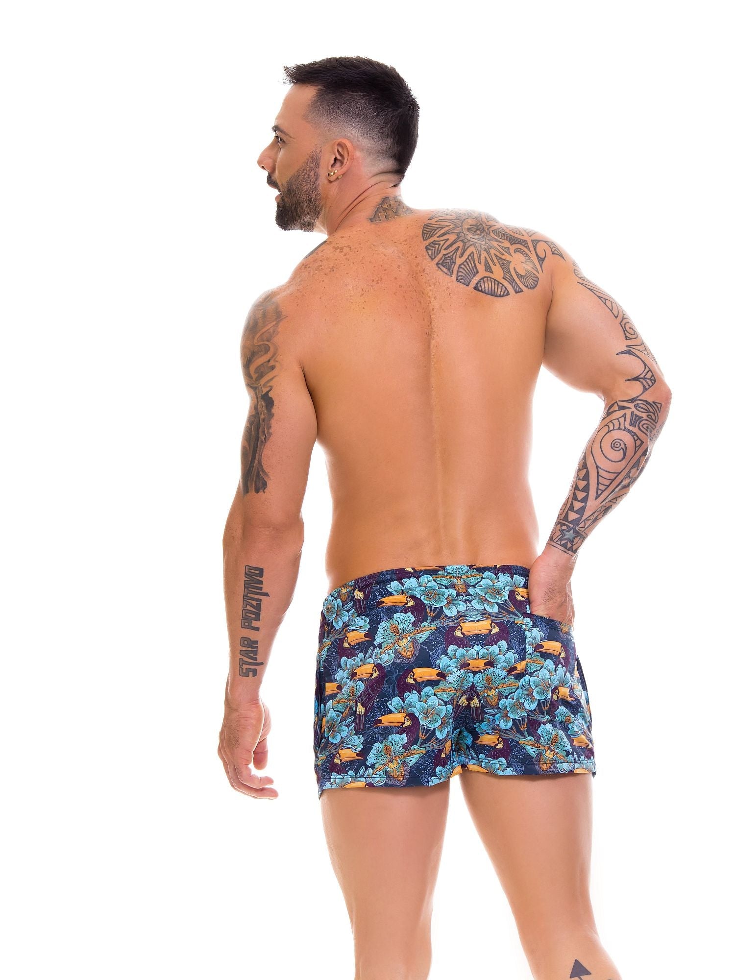 JOR 0669 TROPICAL Badeshorts, Surfershorts bedruckt - noodosz - Jor - Kleidung & Accessoires:Herren:Herrenmode:Bademode