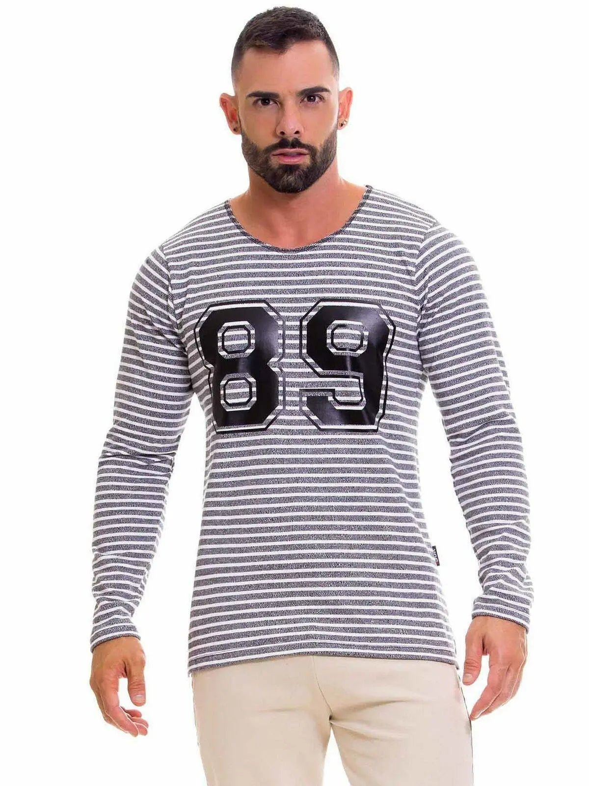 JOR 0677 Herren Longarm T-Shirt Langarm Sweatshirt Pulli Pullover - noodosz