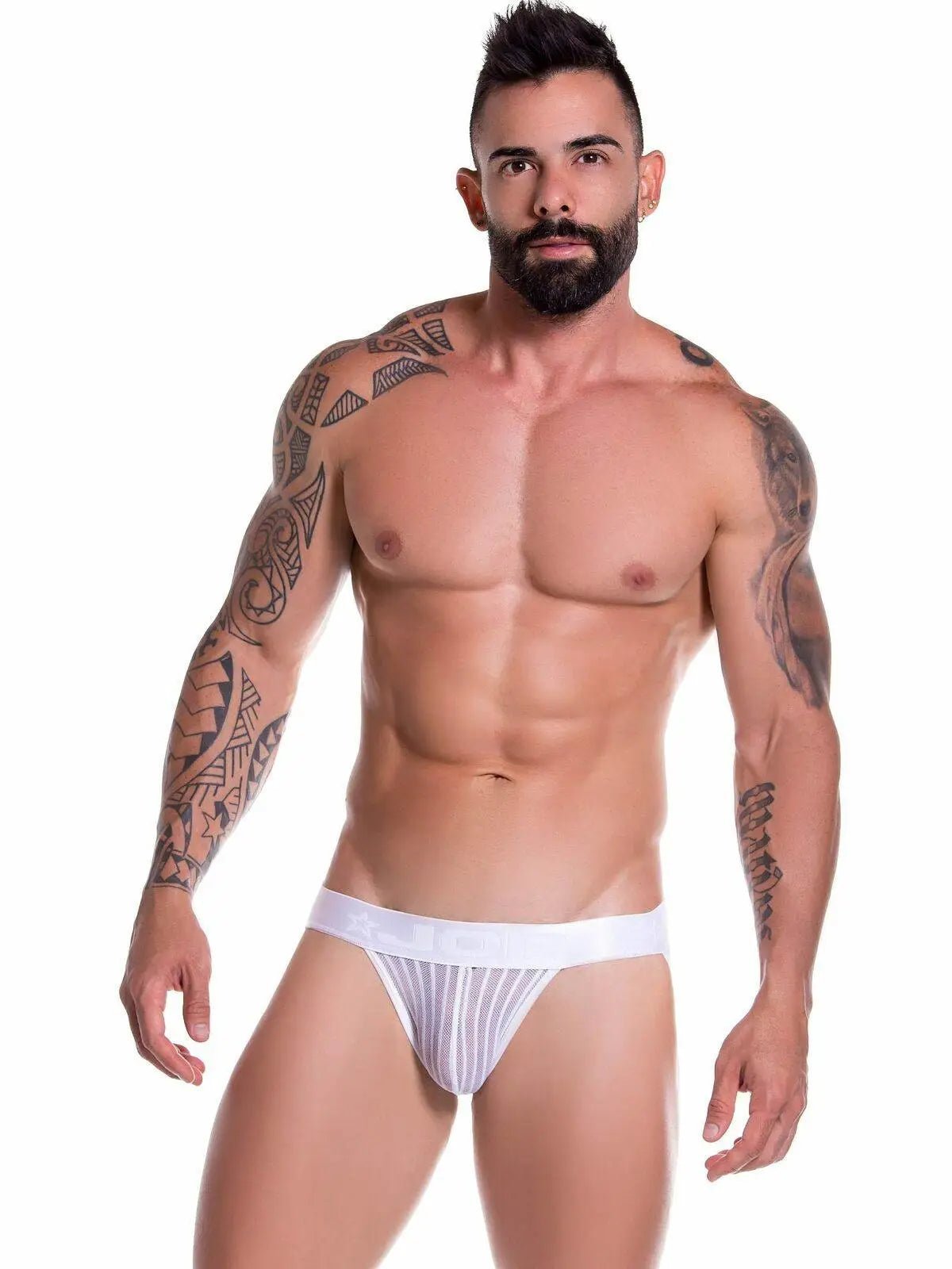 JOR 0731 - Jock Jockstrap Slip Mesh Netz Fishnet Unterhose Underwear transparent - noodosz