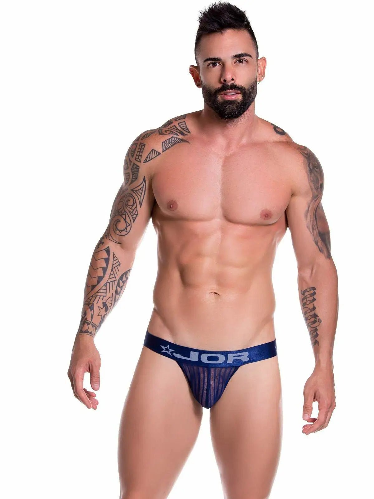 JOR 0731 - Jock Jockstrap Slip Mesh Netz Fishnet Unterhose Underwear transparent - noodosz