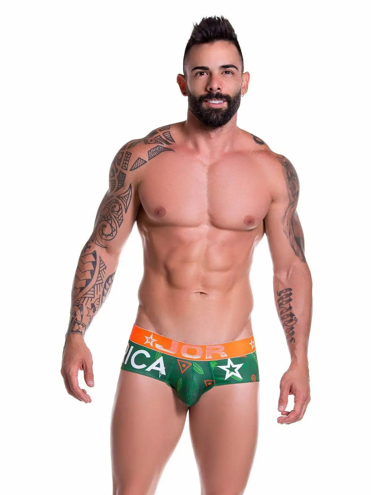 JOR 0749 MASAI Herren Slip Unterhose Brief bedruckt mit Motiv bunt Underwear - noodosz