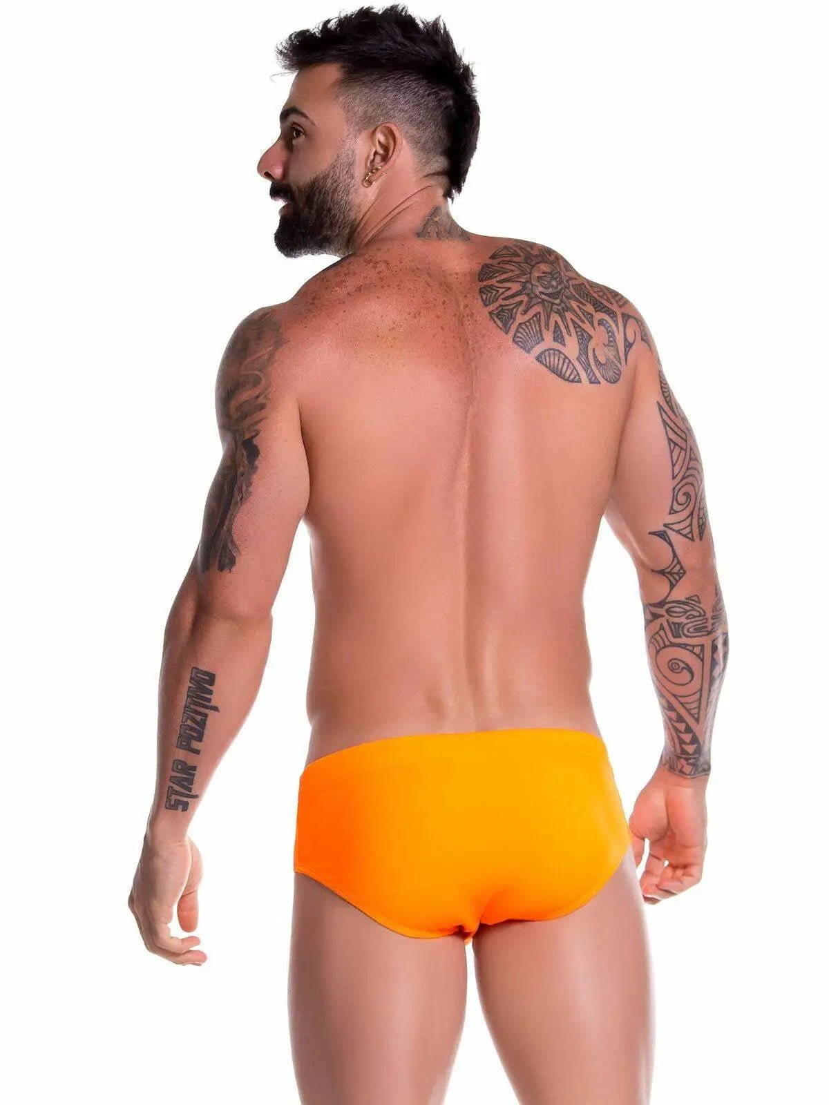 JOR 0757 SUMMER Herren Badehose Badeslip Bademode Badetanga Surf Neonfarben - noodosz