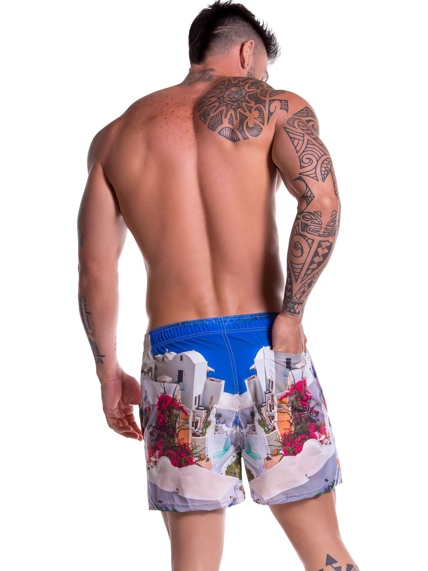 JOR 0776 MIKONOS Badeshorts, Boardshorts bedruckt - noodosz - Jor - Kleidung & Accessoires:Herrenmode:Bademode