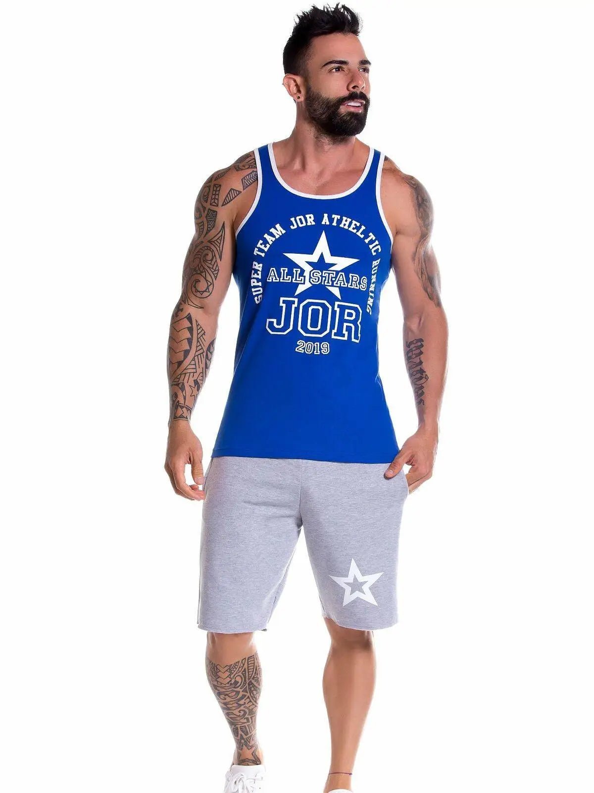 JOR 0793 BOSTON Herren Stringer Fitness Tank Top Muscleshirt Gym Trainingsshirt - noodosz