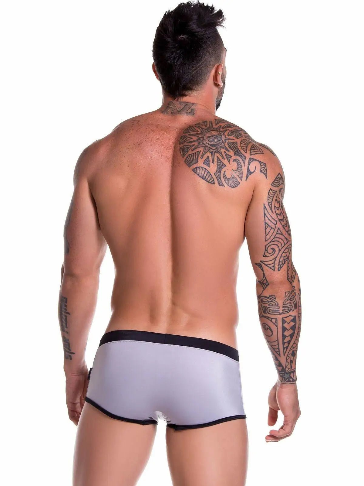 JOR 0809 SPORT Herren - Badehose Badeslip Schwimmhose Streifen Hipster - noodosz