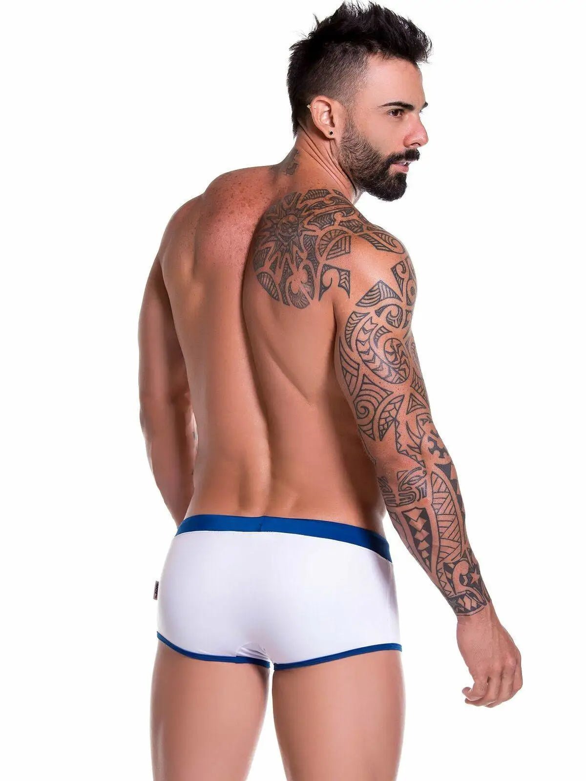 JOR 0809 SPORT Herren - Badehose Badeslip Schwimmhose Streifen Hipster - noodosz