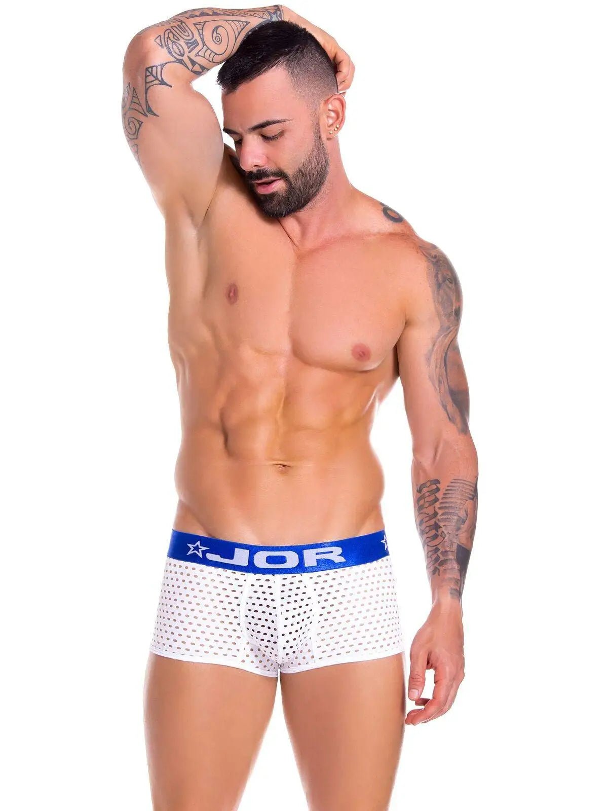 JOR 0822 STEREO Herren Boxer Boxershorts Unterhose Pantie Trunk Retroboxer Mesh Netz - noodosz