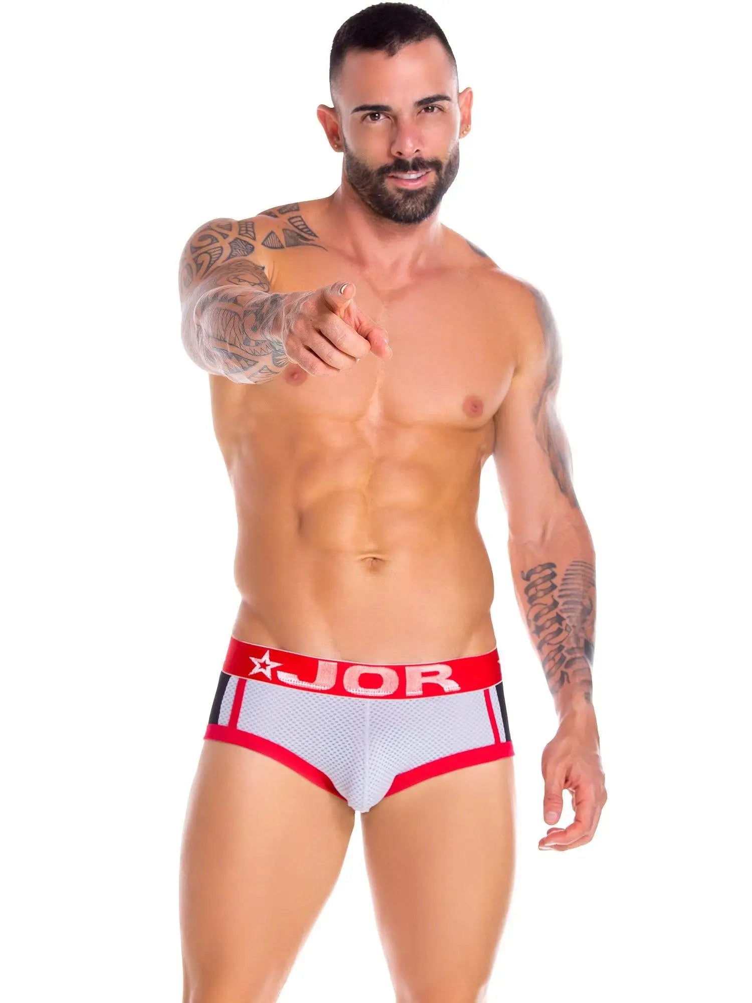 JOR 0846 Herren Unterhose Slip Brief Hipster Mesh Netz - Unterwäsche - noodosz