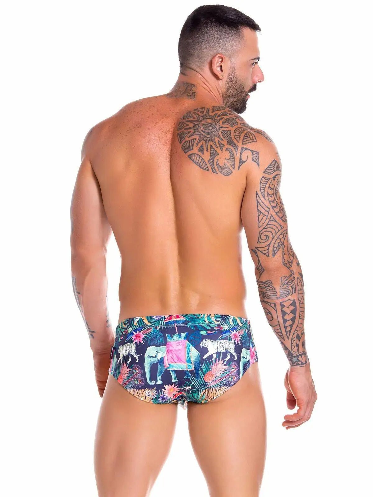 JOR 0901 ELEPHANT bedruckt Badehose Badeslip bedruckt mit Motiv Tiere - noodosz