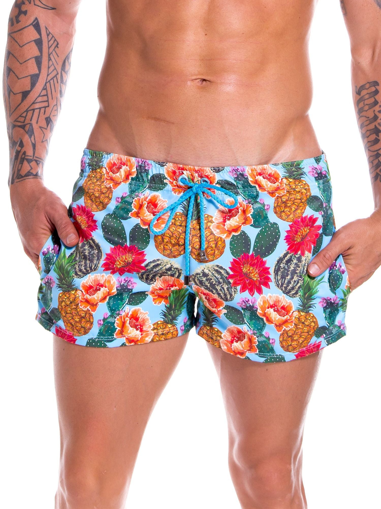 JOR 0908 CACTUS Herren Badeshorts, Surfershorts bedruckt - noodosz - Jor - Kleidung & Accessoires:Herren:Herrenmode:Bademode