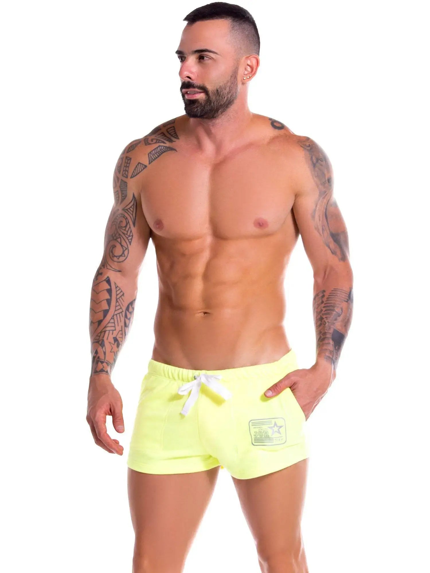 JOR 0932 kurze Sporthose Laufhose Sprintershorts Pyjamahose - noodosz