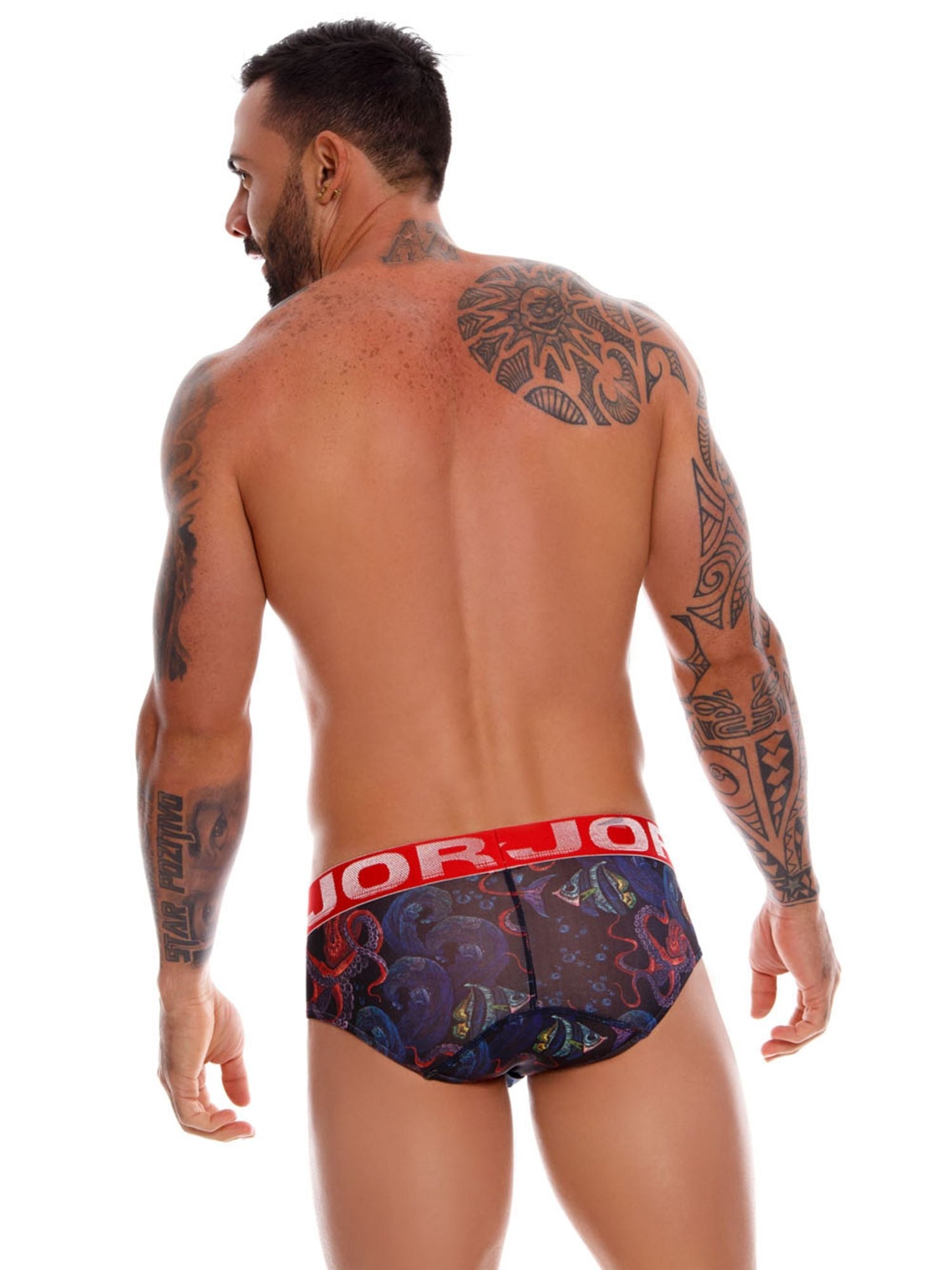 JOR 0993 OCTUPUS Herren Unterhose bedruckt mit Motiv - noodosz - Jor - 