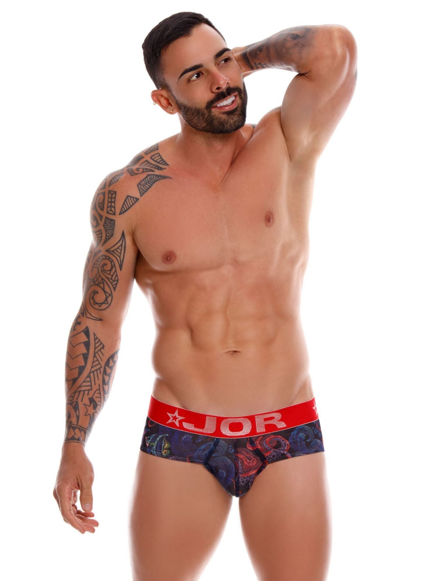 JOR 0993 OCTUPUS Herren Unterhose bedruckt mit Motiv - Jor - Shop Deutschland Noodosz