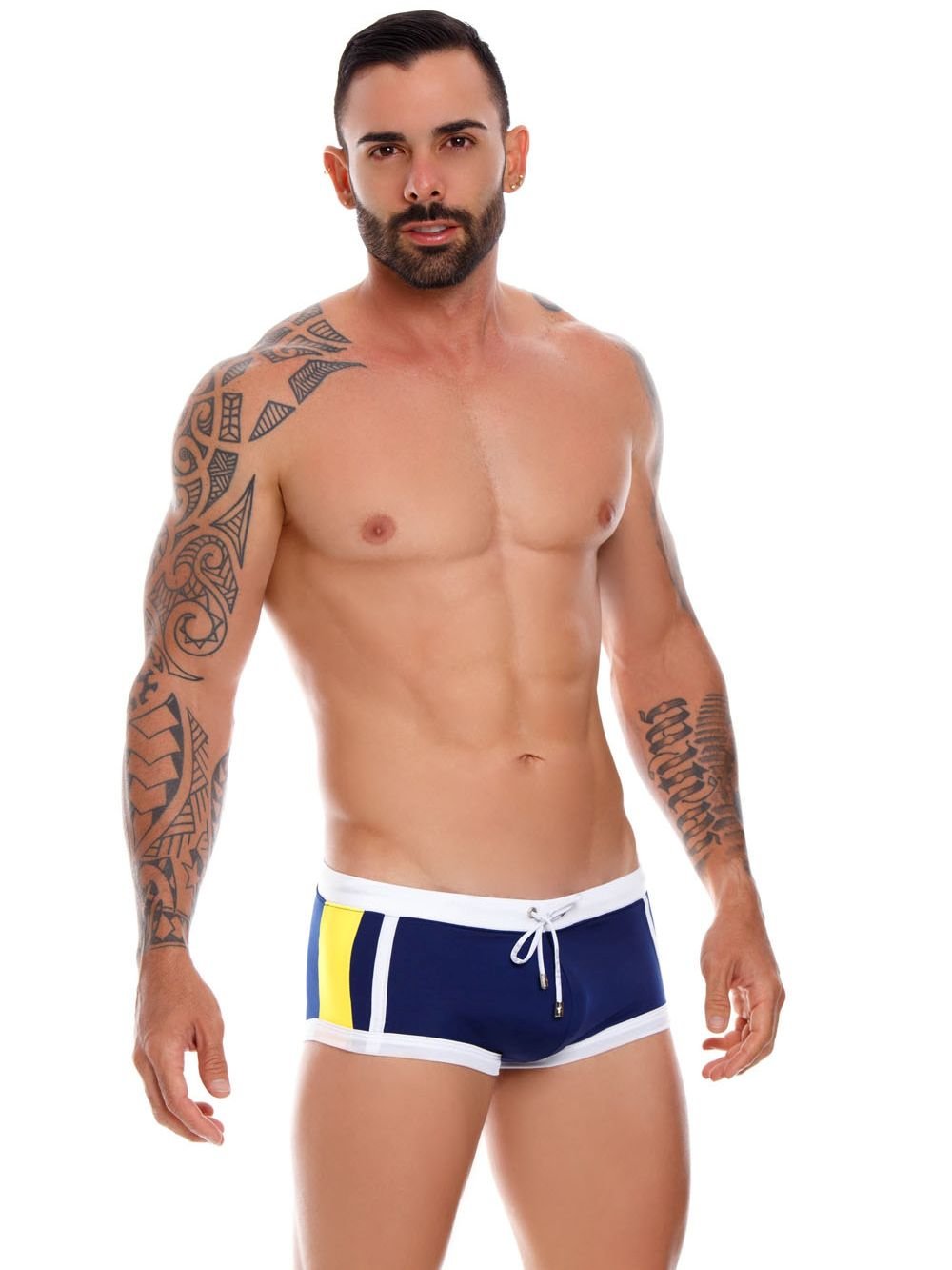 JOR 1015 TOKIO Badehose, Badeboxer mit Streifen - noodosz - Jor - Kleidung & Accessoires:Herren:Herrenmode:Bademode