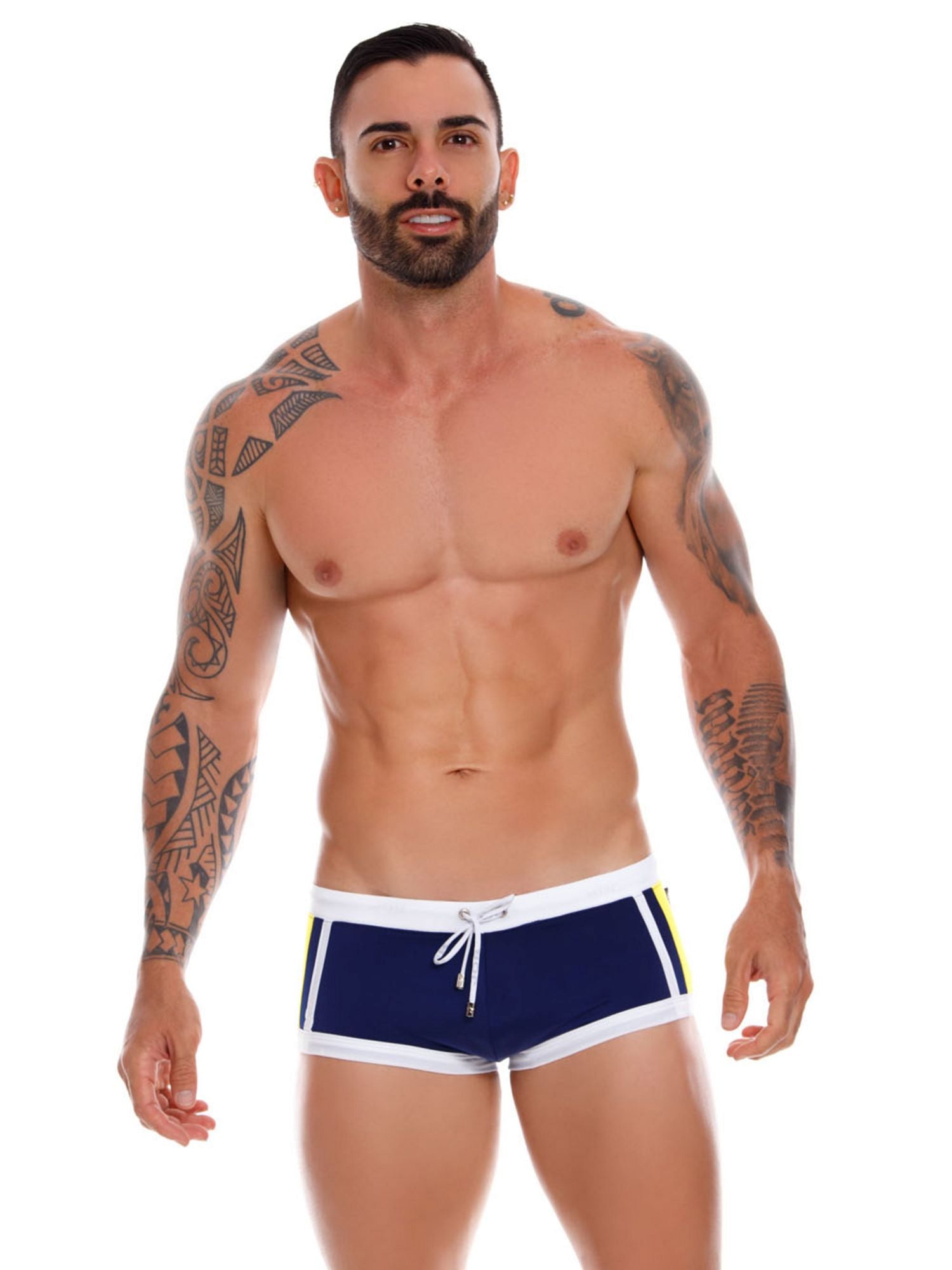 JOR 1015 TOKIO Badehose, Badeboxer mit Streifen - noodosz - Jor - Kleidung & Accessoires:Herren:Herrenmode:Bademode