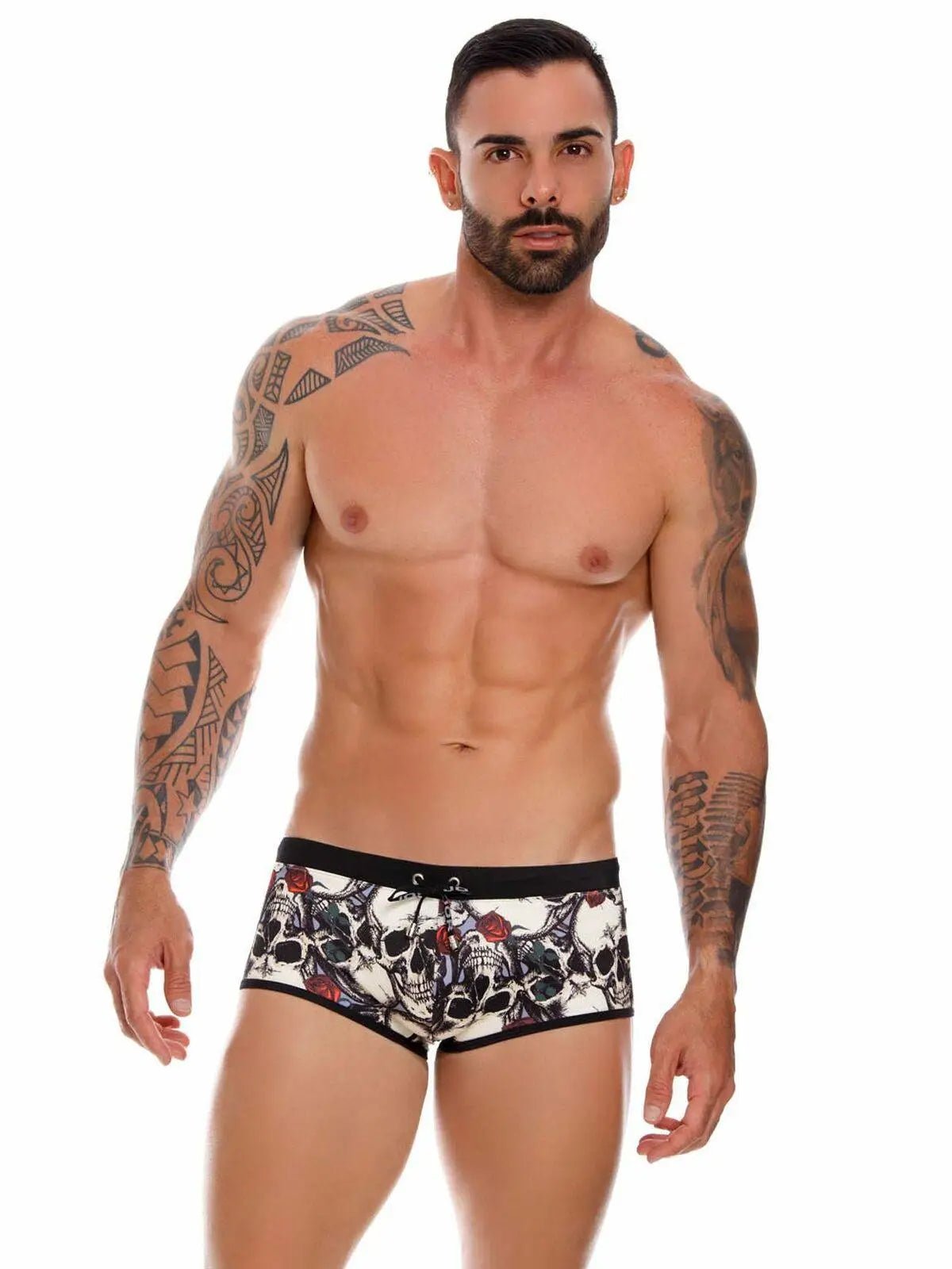 JOR 1034 Herren Badehose Badeslip mit Motiv Skull Totenkopf - noodosz JOR 1034 Herren Badehose Badeslip mit Motiv Skull Totenkopf Jor Kleidung & Accessoires:Herren:Herrenmode:Bademode nudosz.myshopify.com