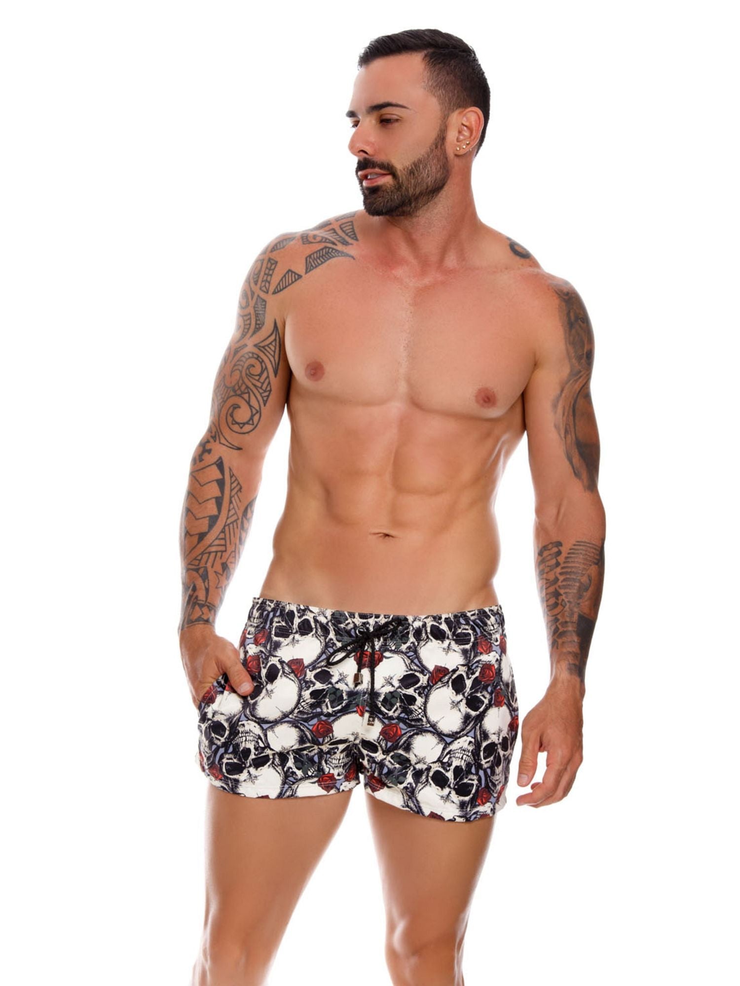 JOR 1040 WASABI Herren Badeshorts, Surfershorts bedruckt - noodosz - Jor - Kleidung & Accessoires:Herren:Herrenmode:Bademode