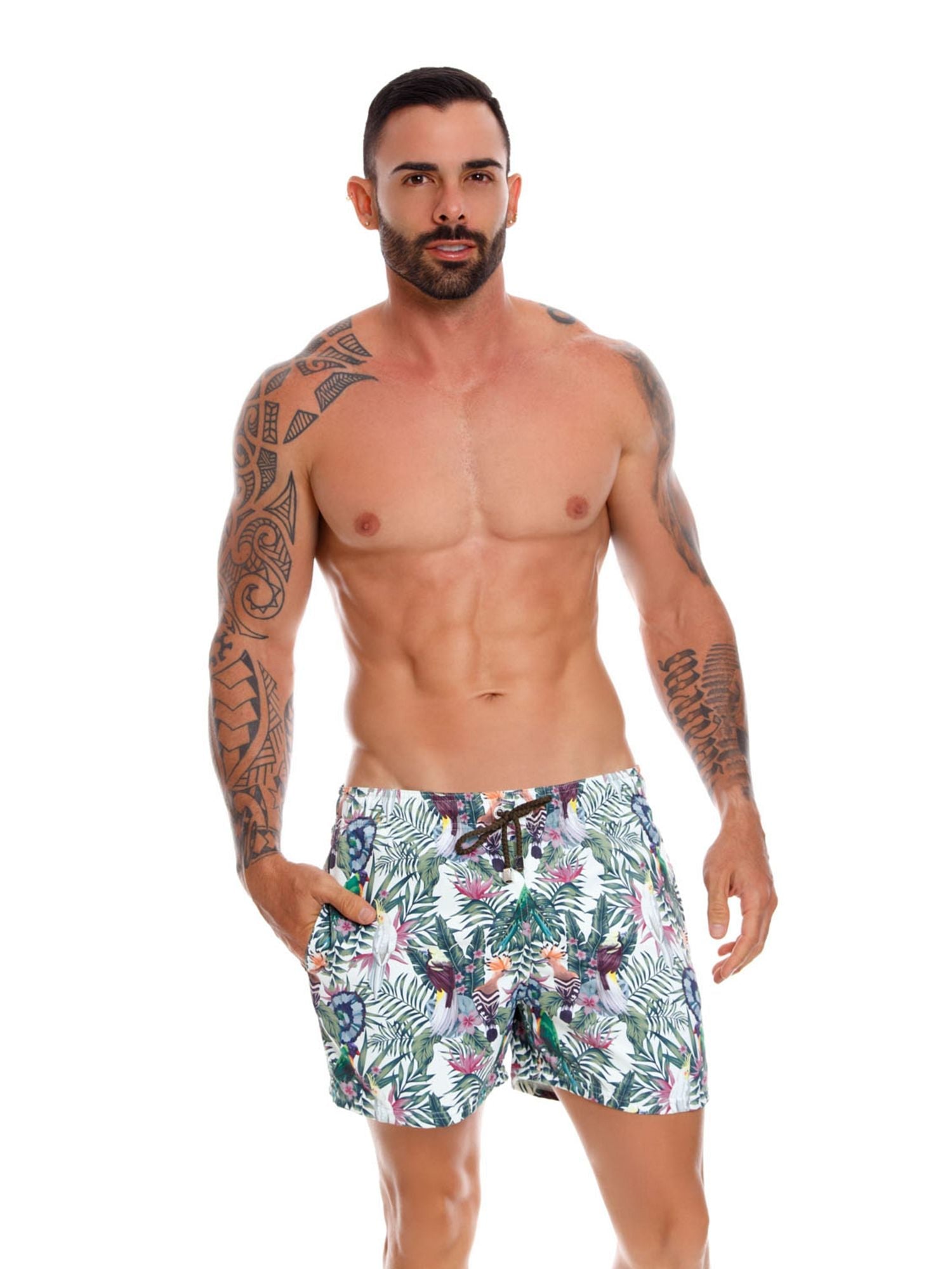 JOR 1041 FOREST Badeshorts, Boardshorts bedruckt - noodosz - Jor - Kleidung & Accessoires:Herrenmode:Bademode