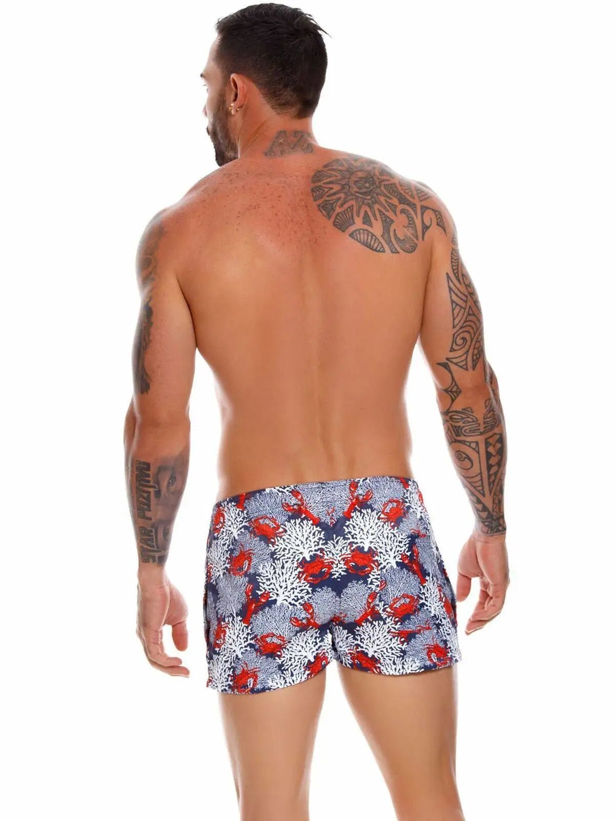 JOR 1048 KEYWEST Herren Badeshorts Badehose Surfershorts Animal Print bedruckt - noodosz