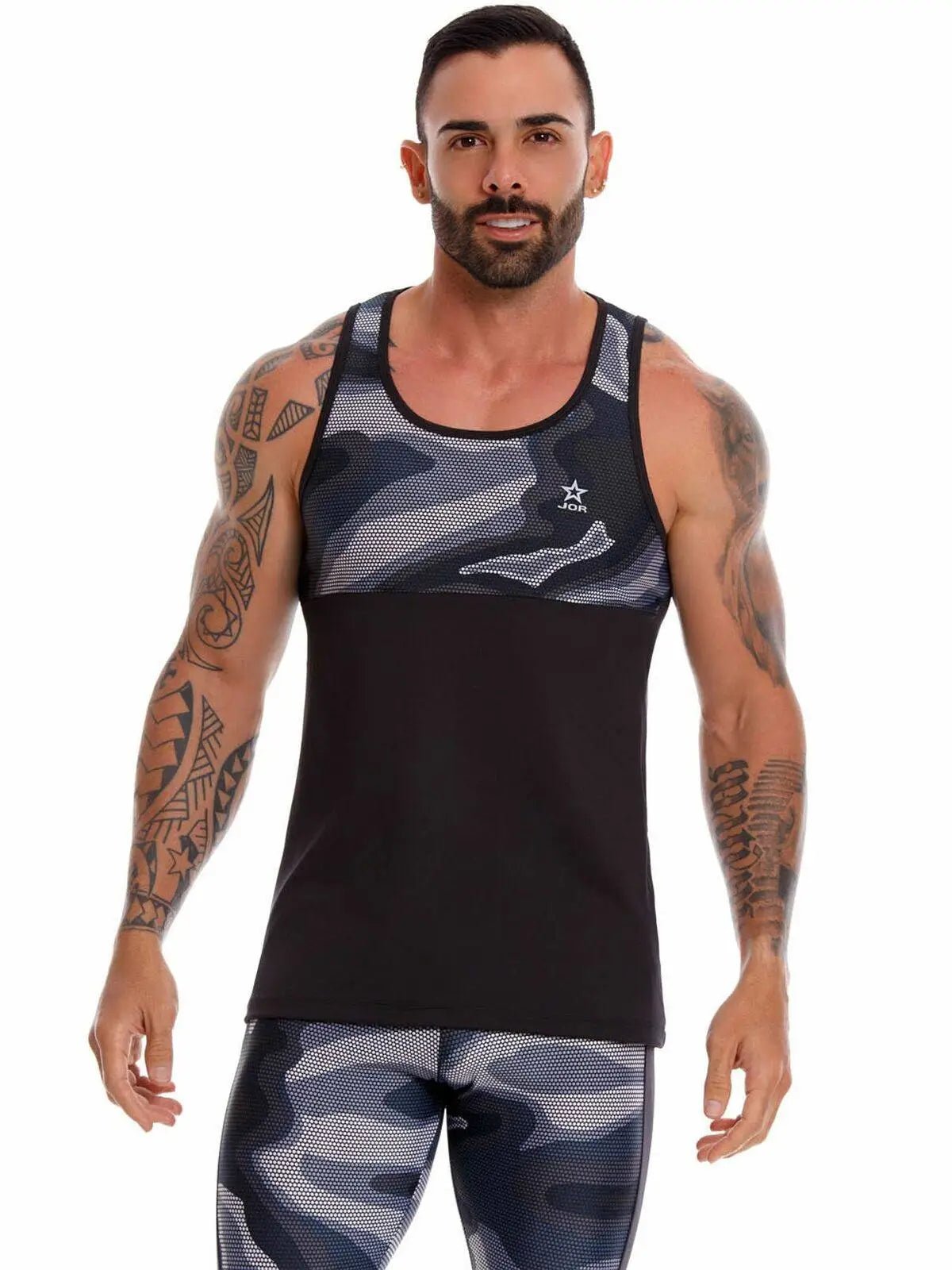 JOR 1064 ACTION Herren Tank Top Muscleshirt Trainings Shirt Achelshirt Fitness Gym Muke - noodosz