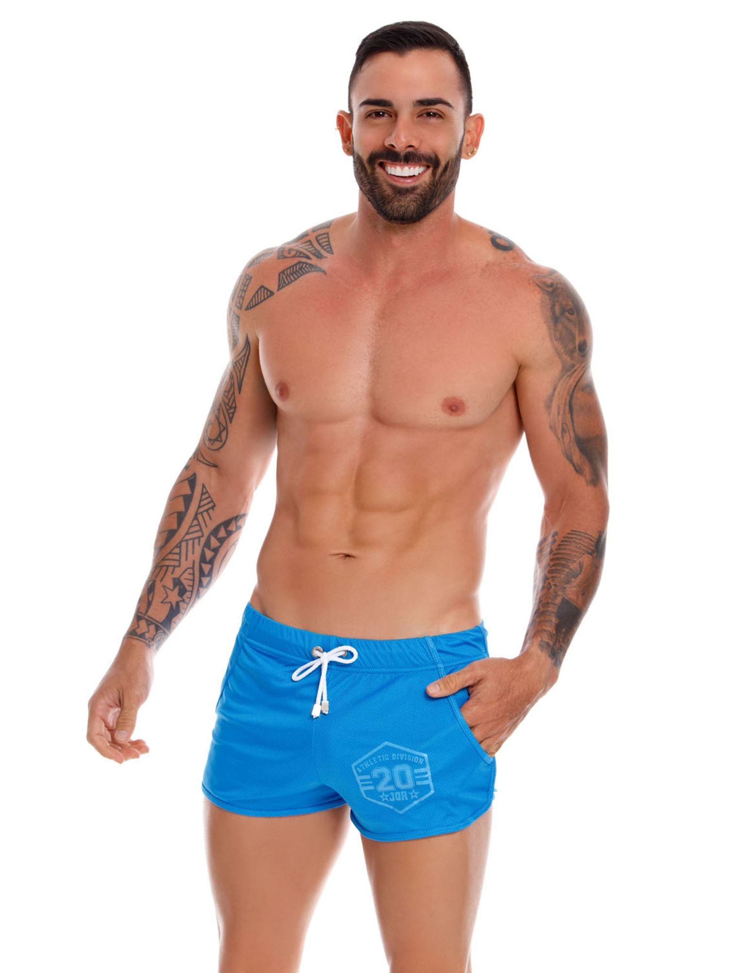 JOR 1065 MINI TRAINING - Laufhose Sprintershorts Gym Mesh Shorts - noodosz