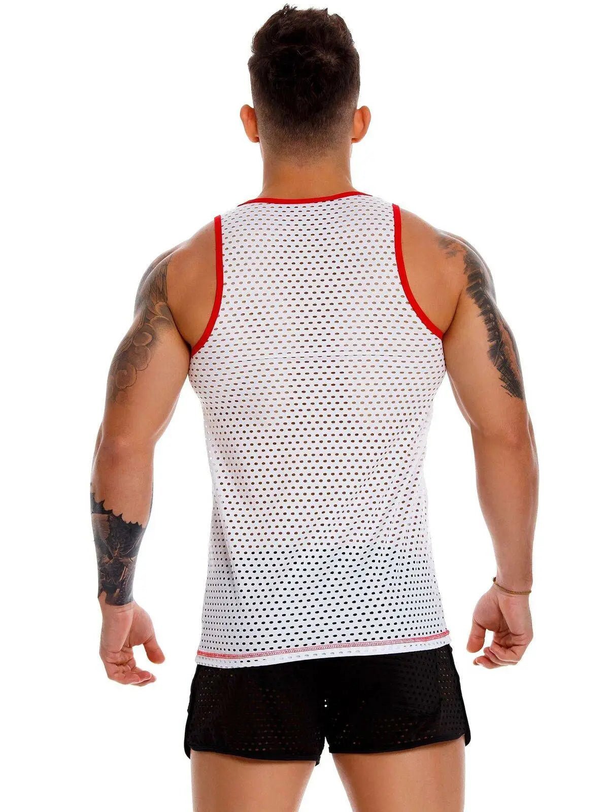 JOR 1100 RANGERS Mesh Fish Net Tank Top Stringer Fitness Muscleshirt - noodosz