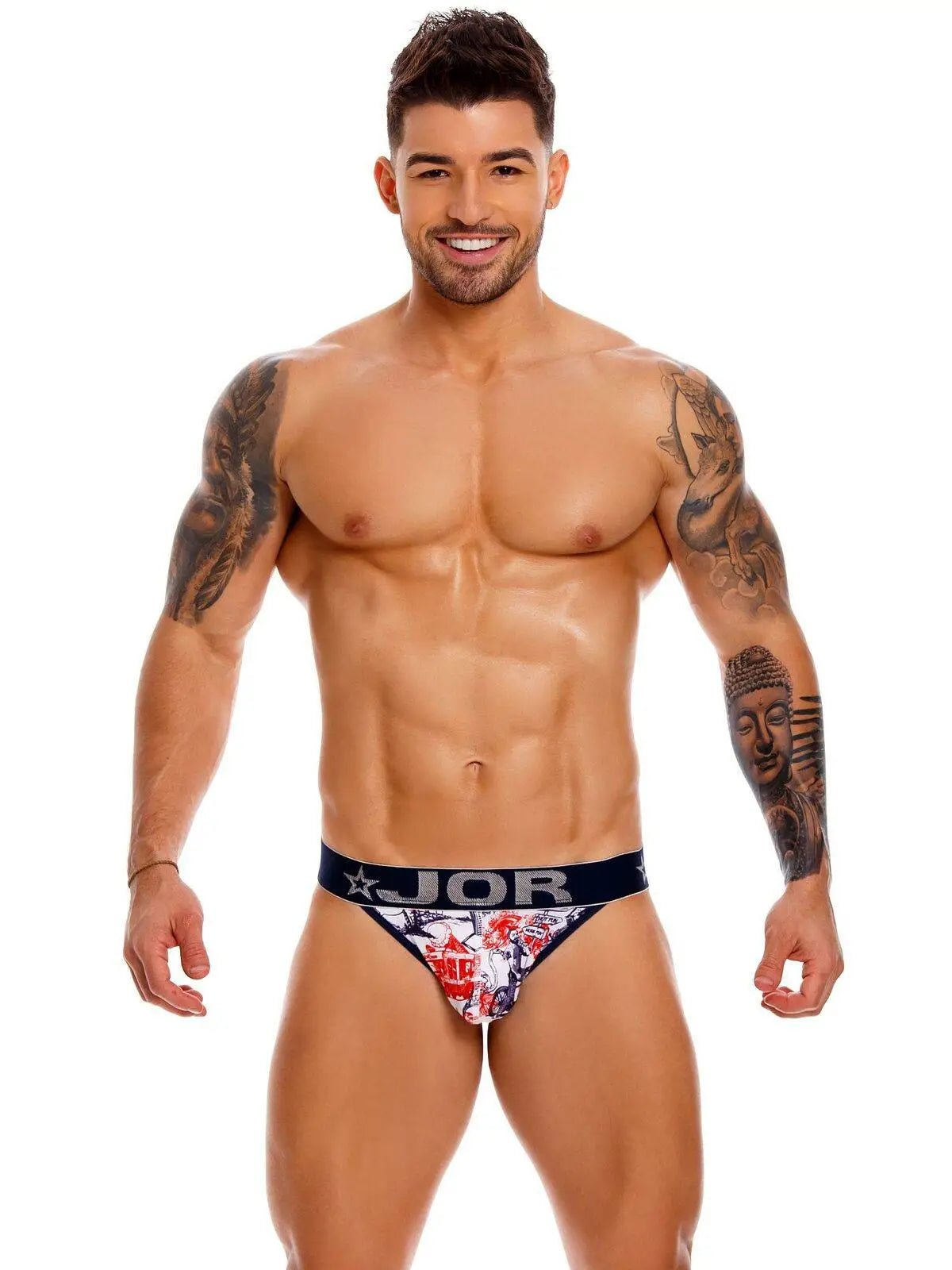 JOR 1122 JAMES Herren Sexy Jock Jockstrap mit Motiv Slip Comic - noodosz