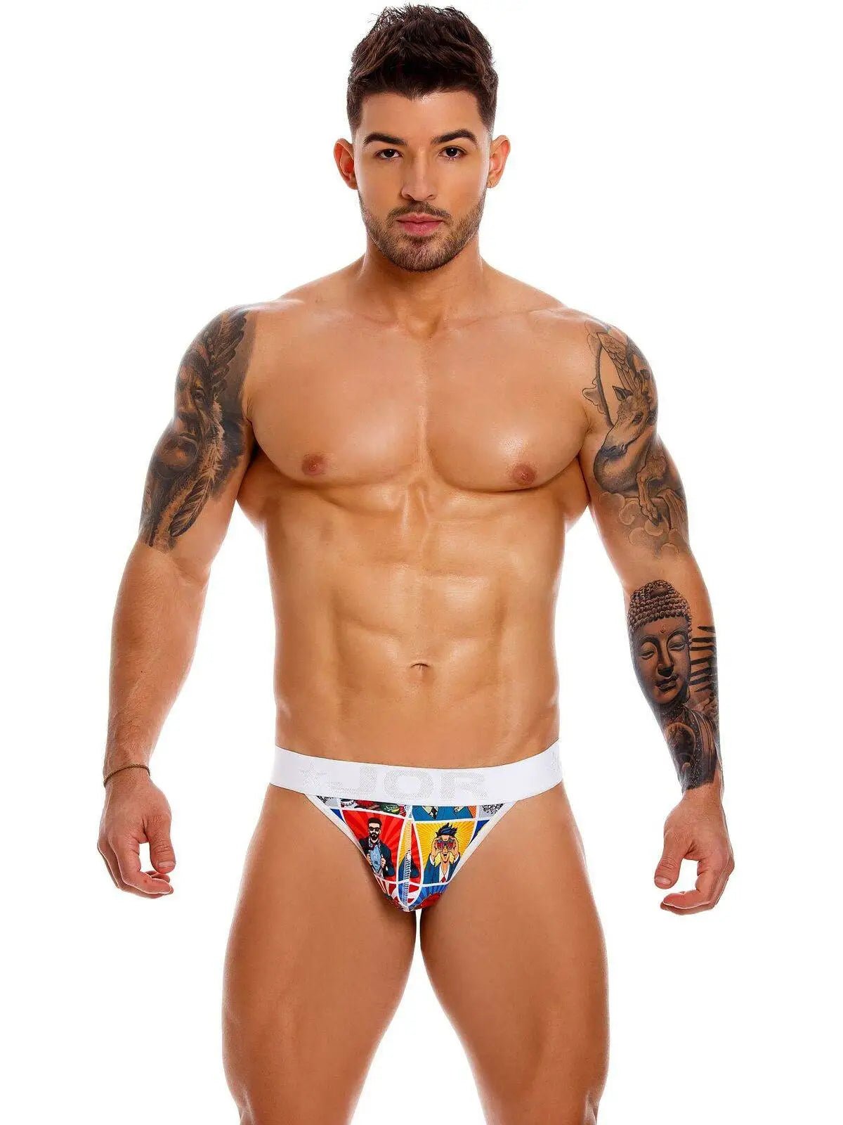 JOR 1133 COMIC Herren Sexy Jock Jockstrap mit Motiv - noodosz