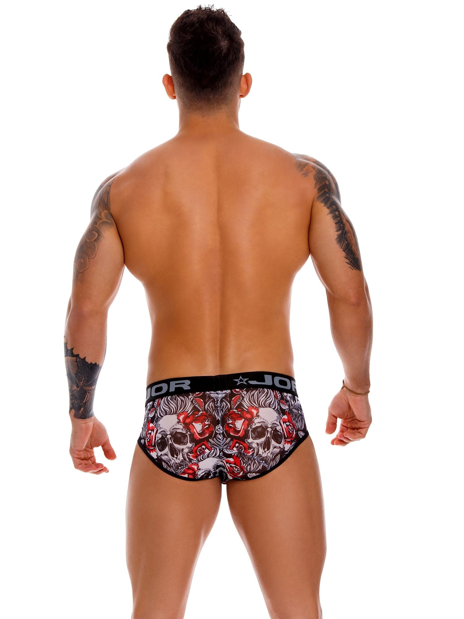 JOR 1135 SKULL Herren Boxer Boxershorts, bedruckt mit Motiv - noodosz - Jor - 