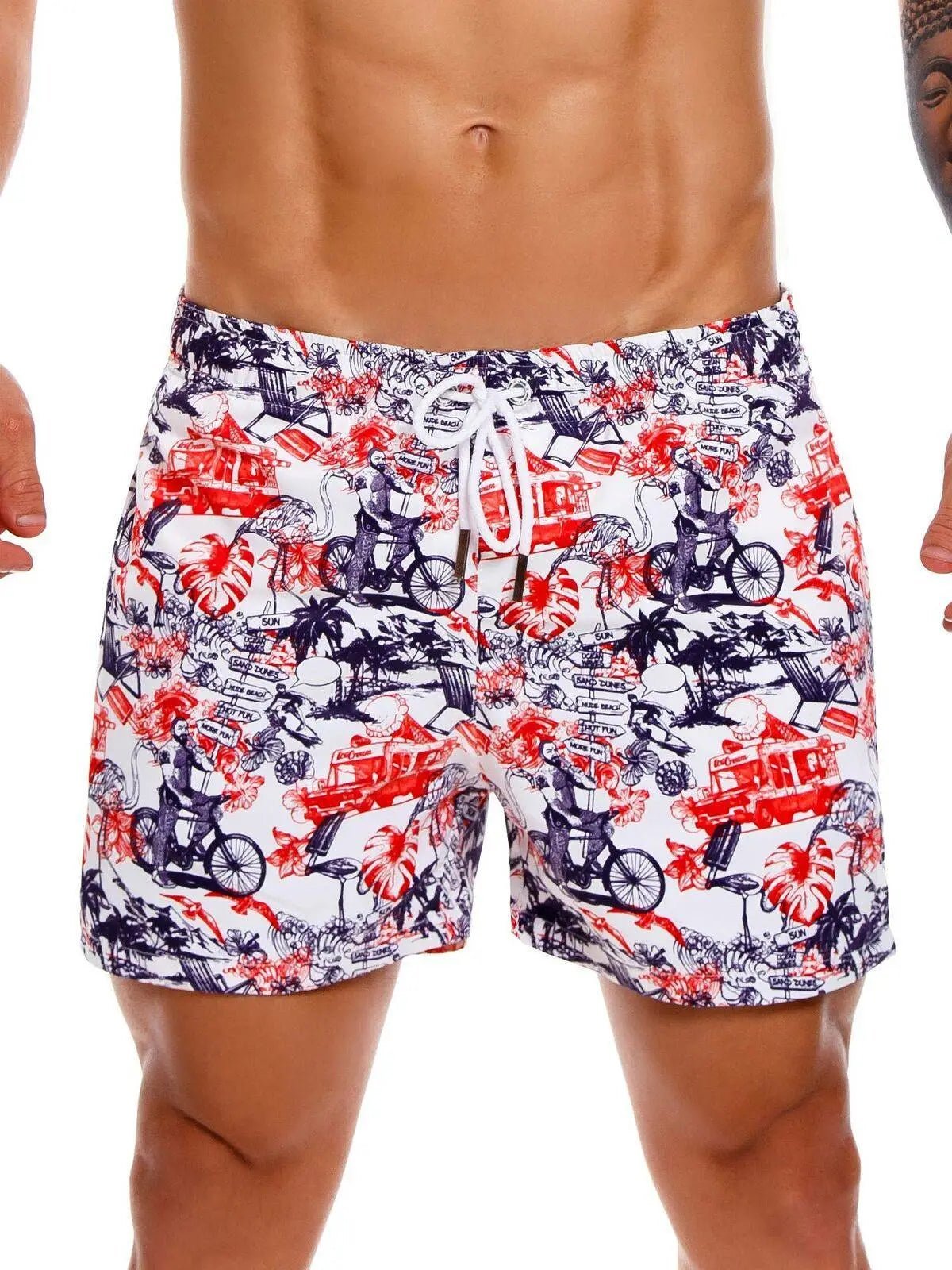 JOR 1158 JAMES Boardshorts Badeshorts Badehose Surfershorts bedruckt Motiv - noodosz