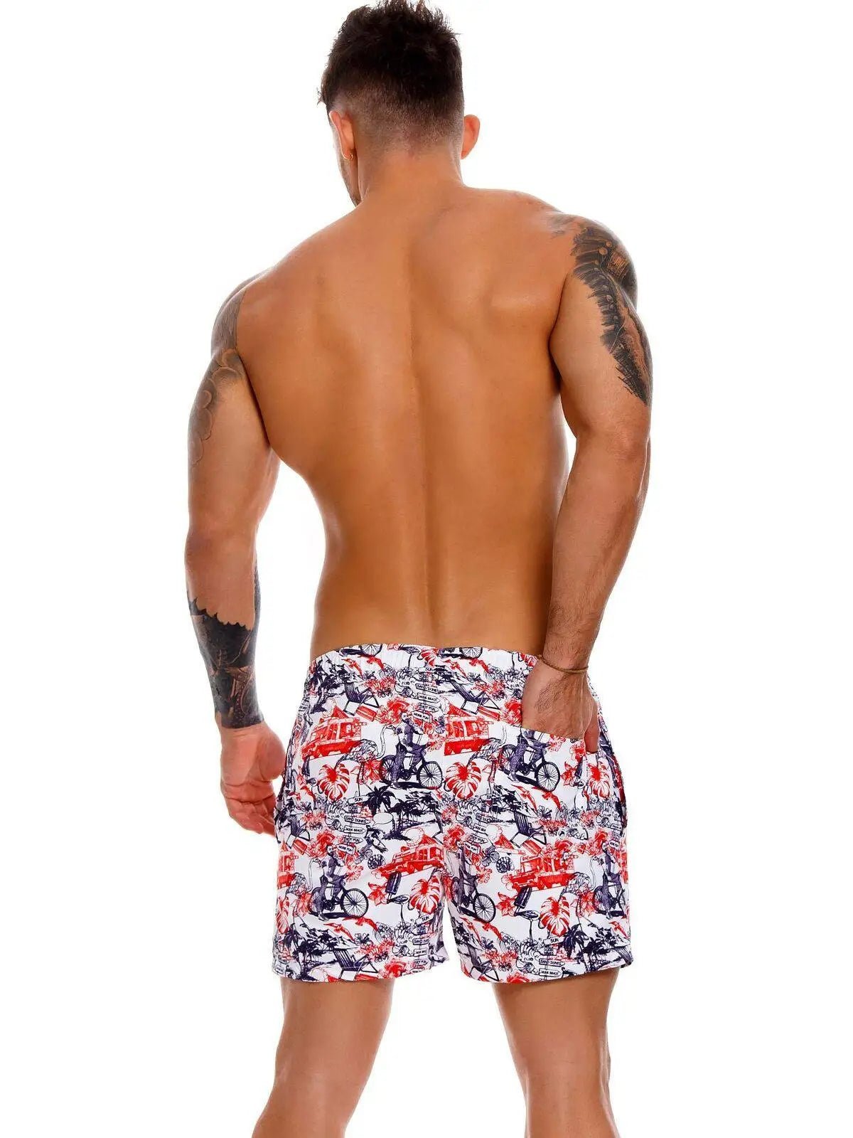 JOR 1158 JAMES Boardshorts Badeshorts Badehose Surfershorts bedruckt Motiv - noodosz