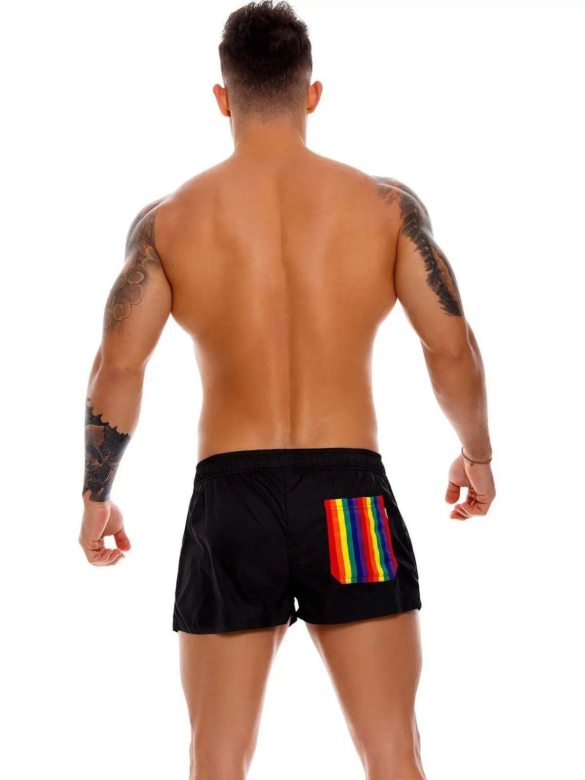 JOR 1168 PRIDE Badeshorts Badehose Surfershorts bedruckt Rainbow Regenbogen - noodosz