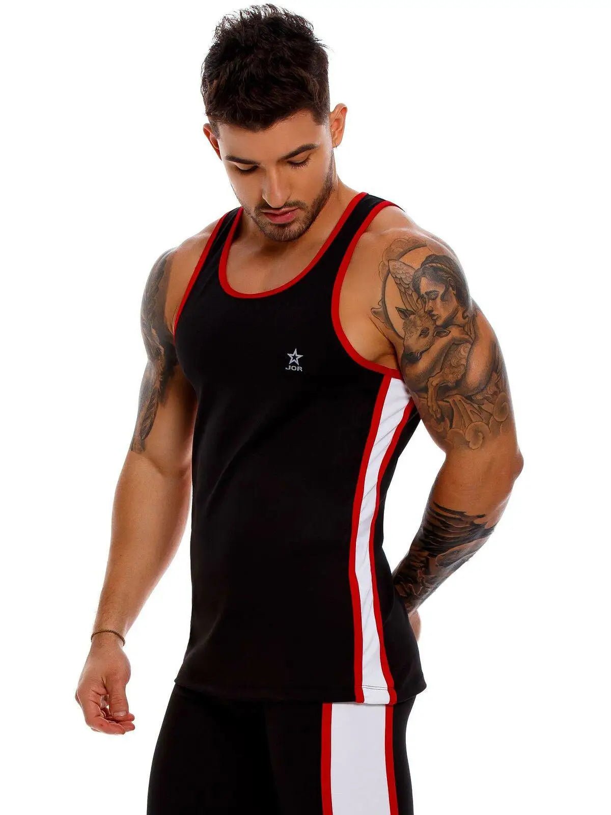 JOR 1171 ARES Herren Stringer Fitness Tank Top Muscleshirt Gym Trainingsshirt - noodosz