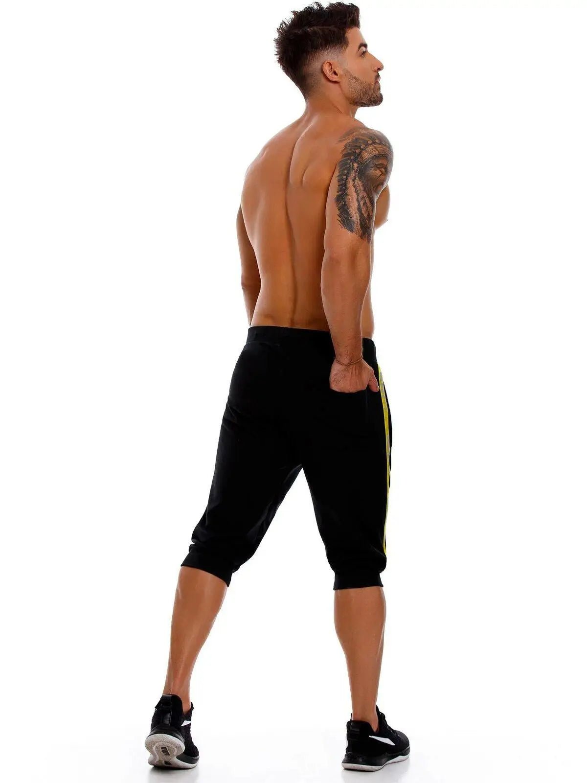 JOR 1173 SPARTA Herren Sporthose 3/4 Trainingshose Jogginghose Sweatpants Laufhose - noodosz