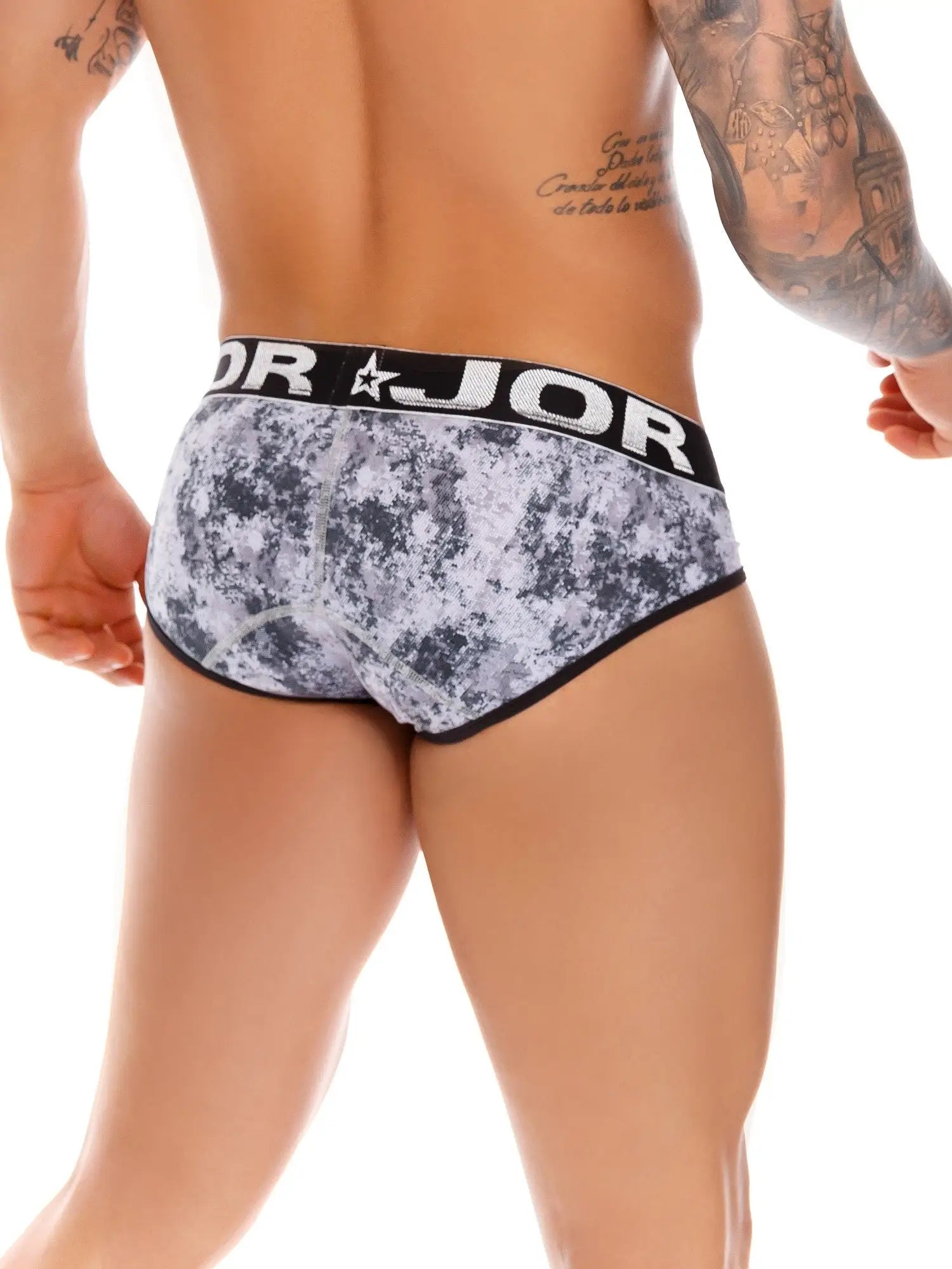 JOR 1218 Herren Slip Unterhose Brief bedruckt mit Motiv Army Camouflage - noodosz