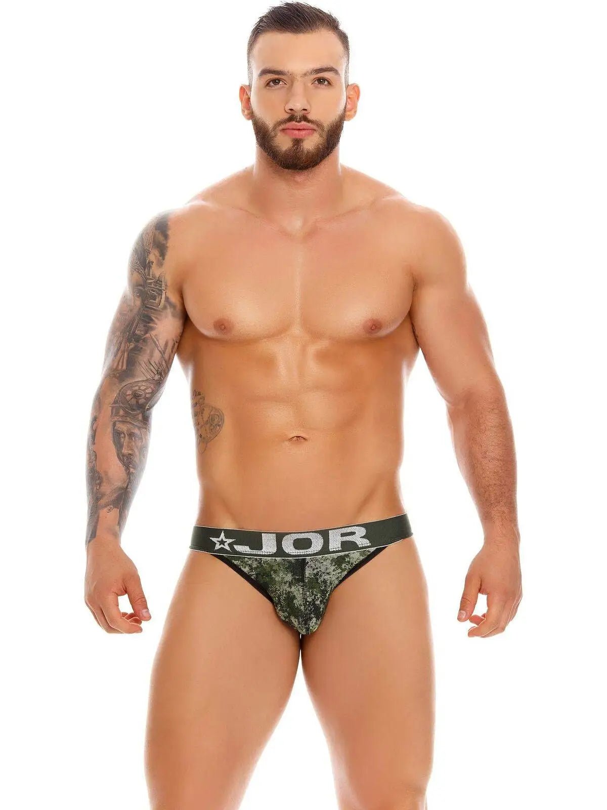 JOR 1219 Army Herren sexy G-String bedruckt Motiv Jockstrap String Tanga Slip - noodosz