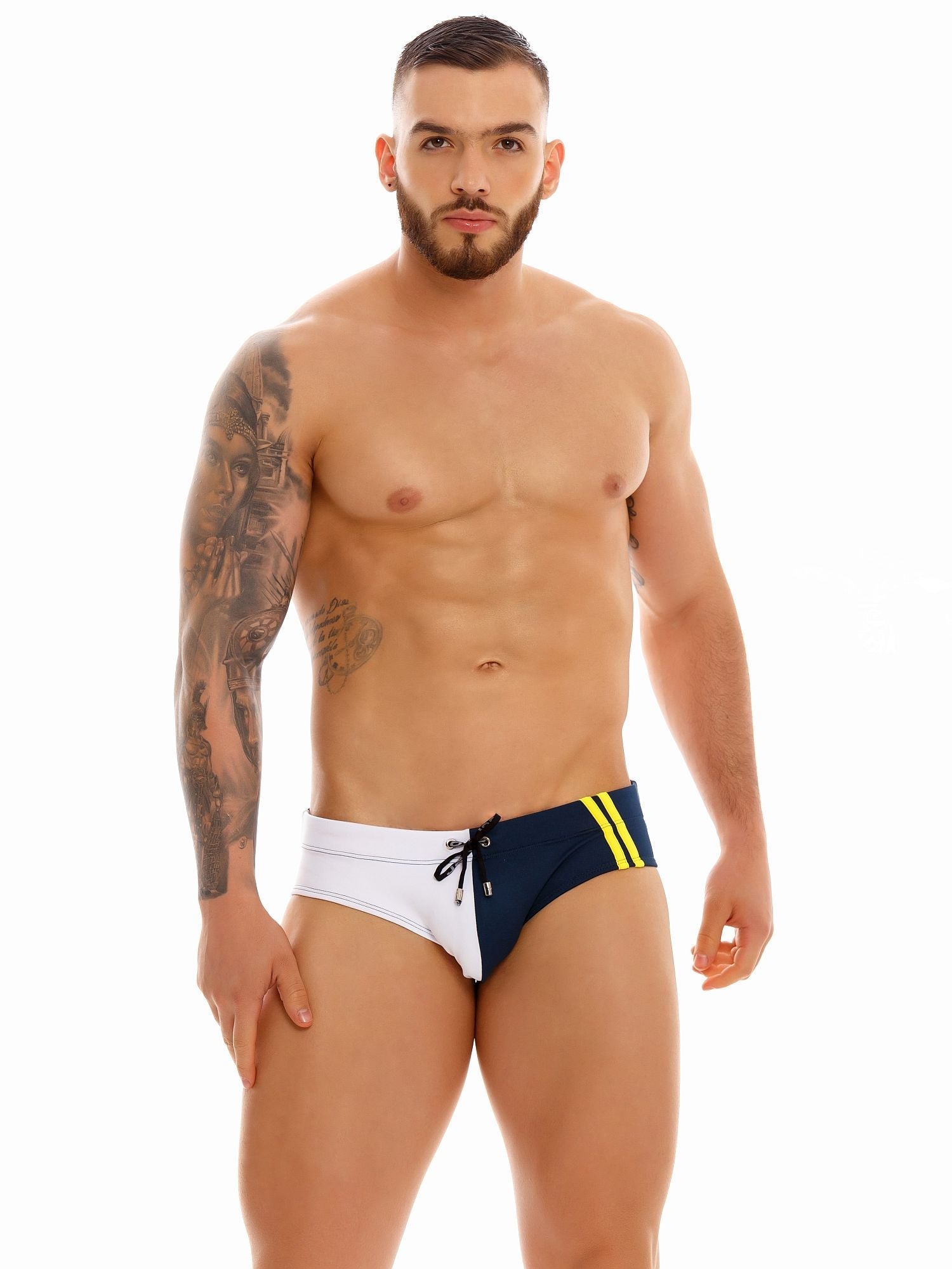 JOR 1414 DUBAI Herren Badehose mit Streifen - Jor - Shop Deutschland Noodosz