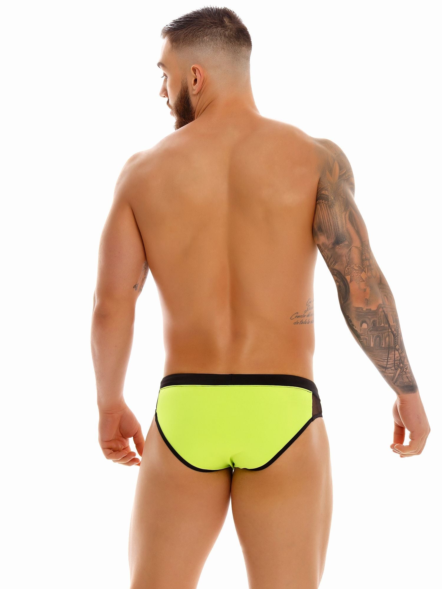 JOR 1417 BALANCE Herren Badehose mit transparentem Mesh - Bund - Jor - Shop Deutschland Noodosz