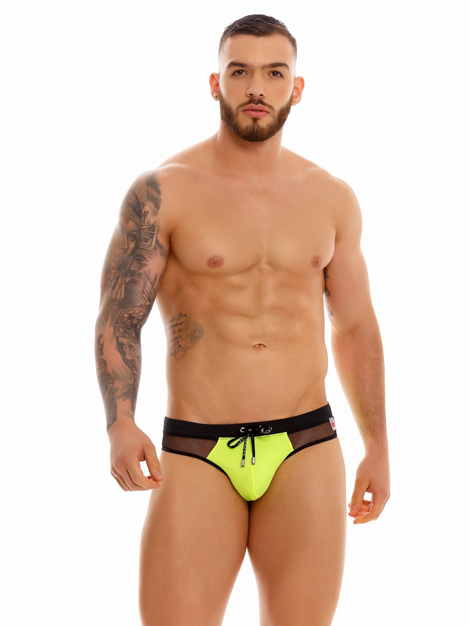 JOR 1417 BALANCE Herren Badehose mit transparentem Mesh - Bund - noodosz - Jor - Kleidung & Accessoires:Herren:Herrenmode:Bademode