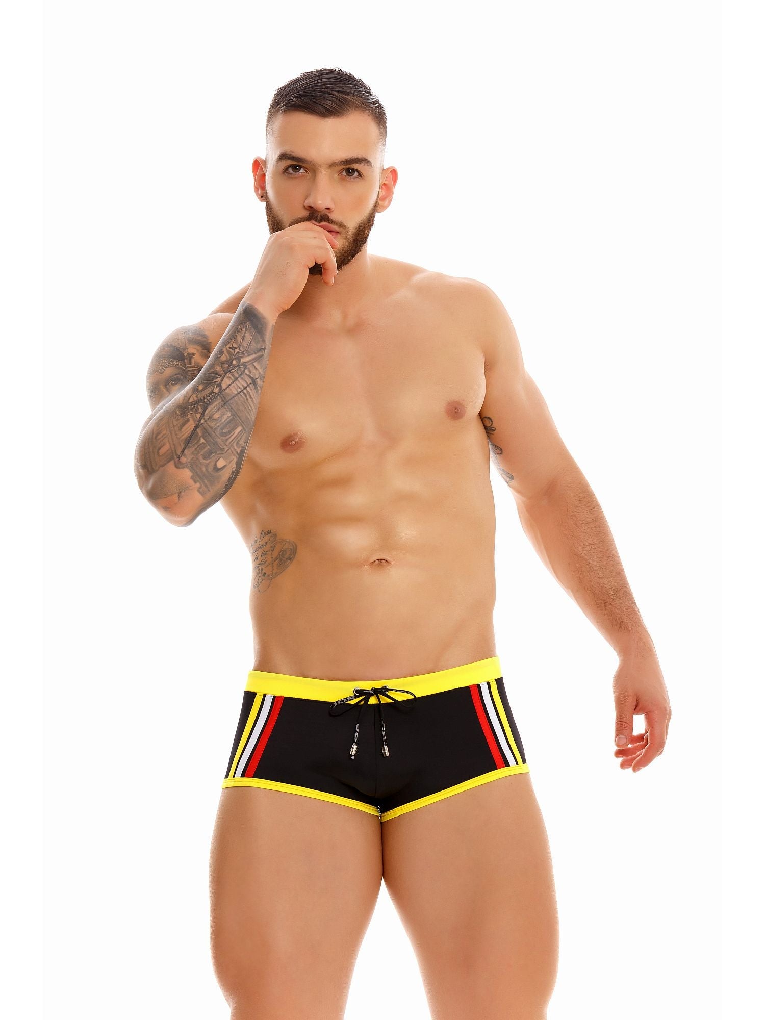 JOR 1422 OLIMPIC PRIDE Herren Badehose mit Streifen - noodosz - Jor - Kleidung & Accessoires:Herren:Herrenmode:Bademode