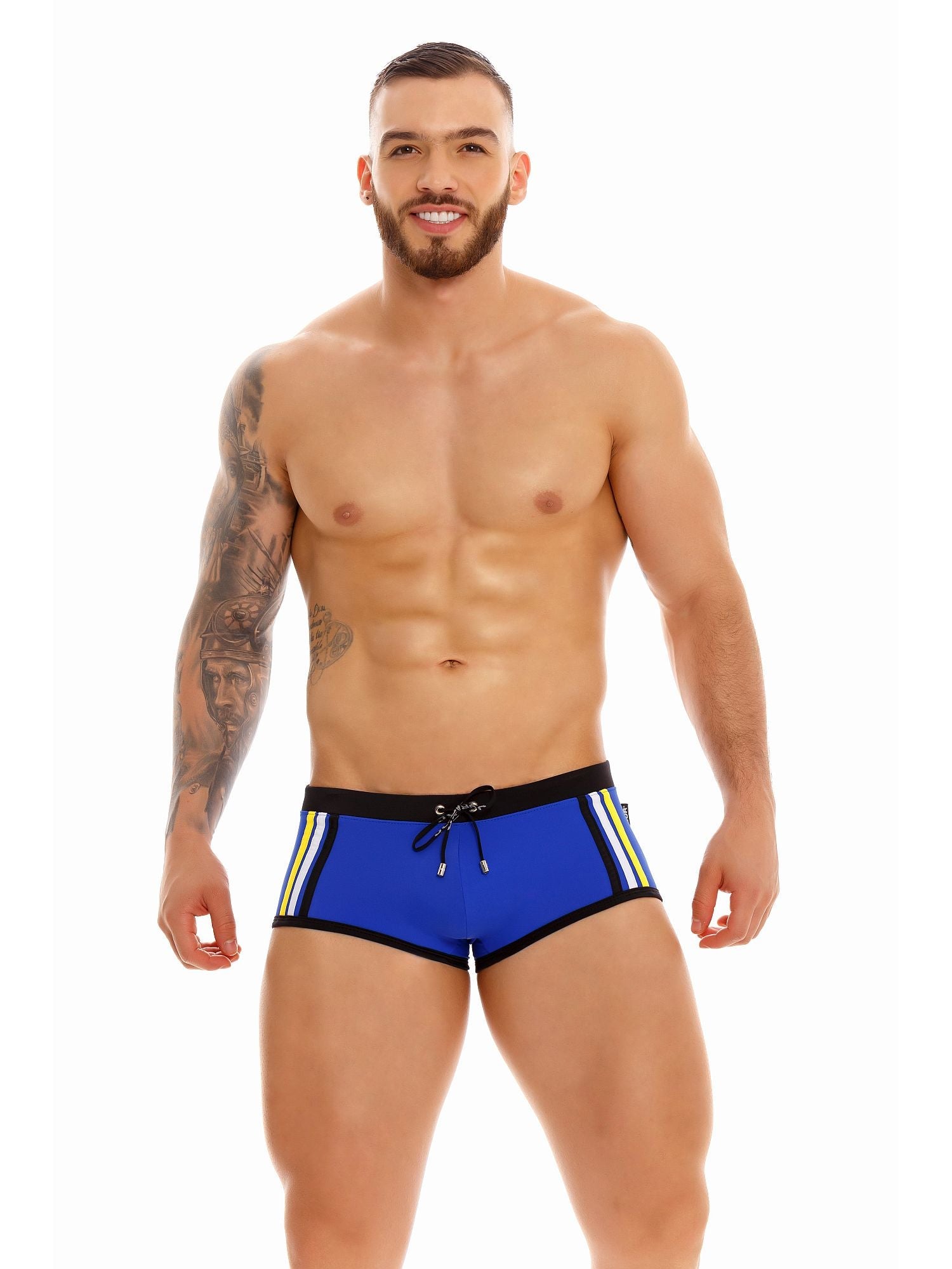 JOR 1422 OLIMPIC PRIDE Herren Badehose mit Streifen - noodosz - Jor - Kleidung & Accessoires:Herren:Herrenmode:Bademode