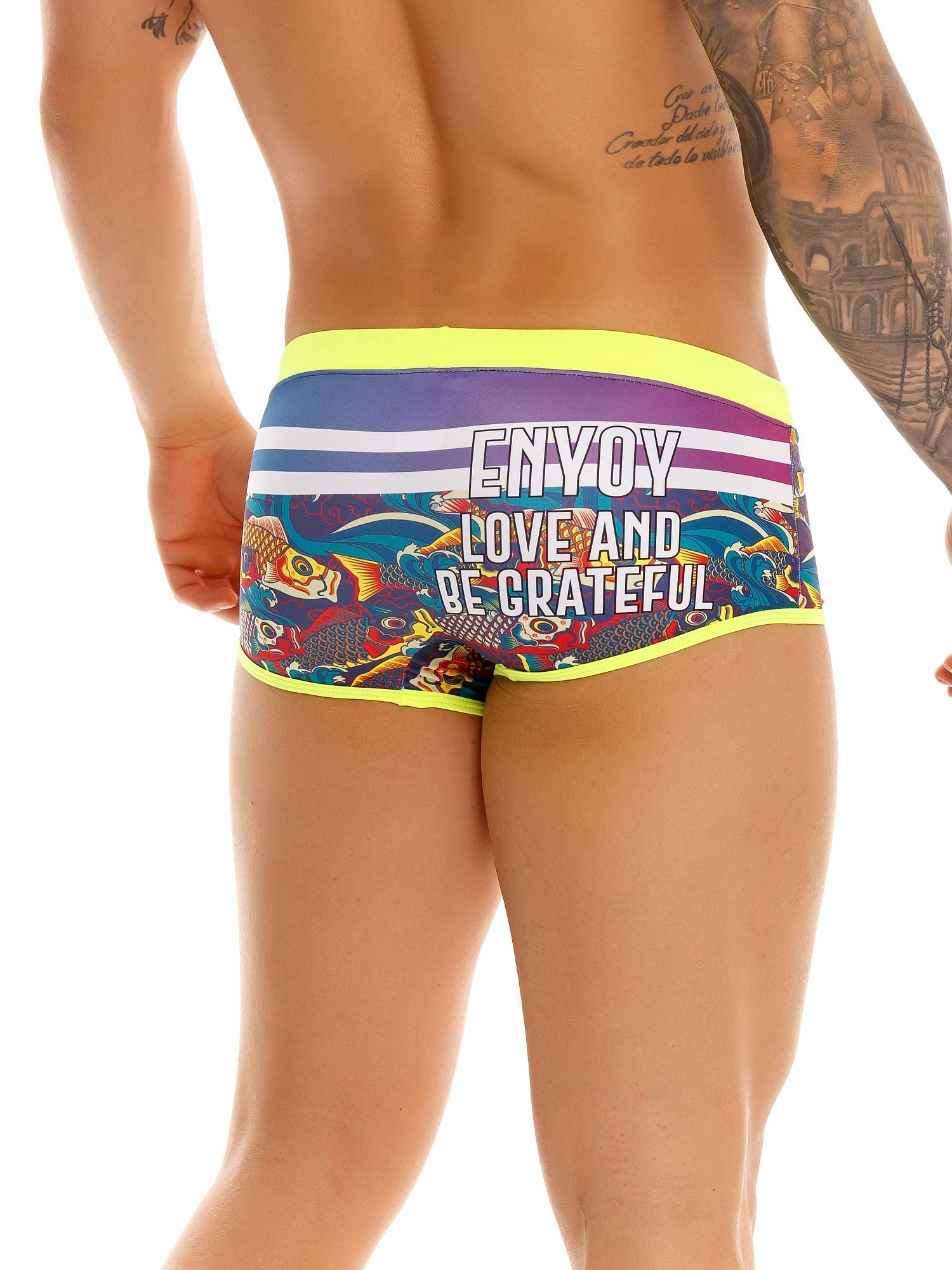 JOR 1426 LUCKY Herren Badehose, bedruckt mit Motiv - Jor - Shop Deutschland Noodosz