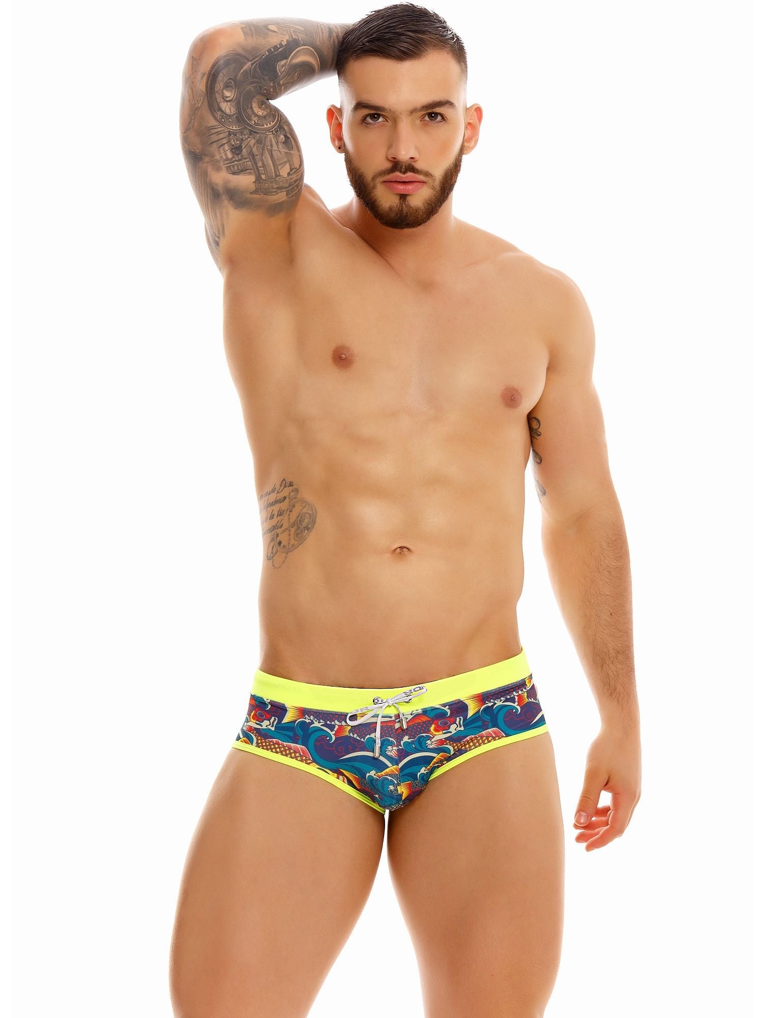 JOR 1427 LUCKY Herren Badehose, bedruckt mit Motiv - Jor - Shop Deutschland Noodosz