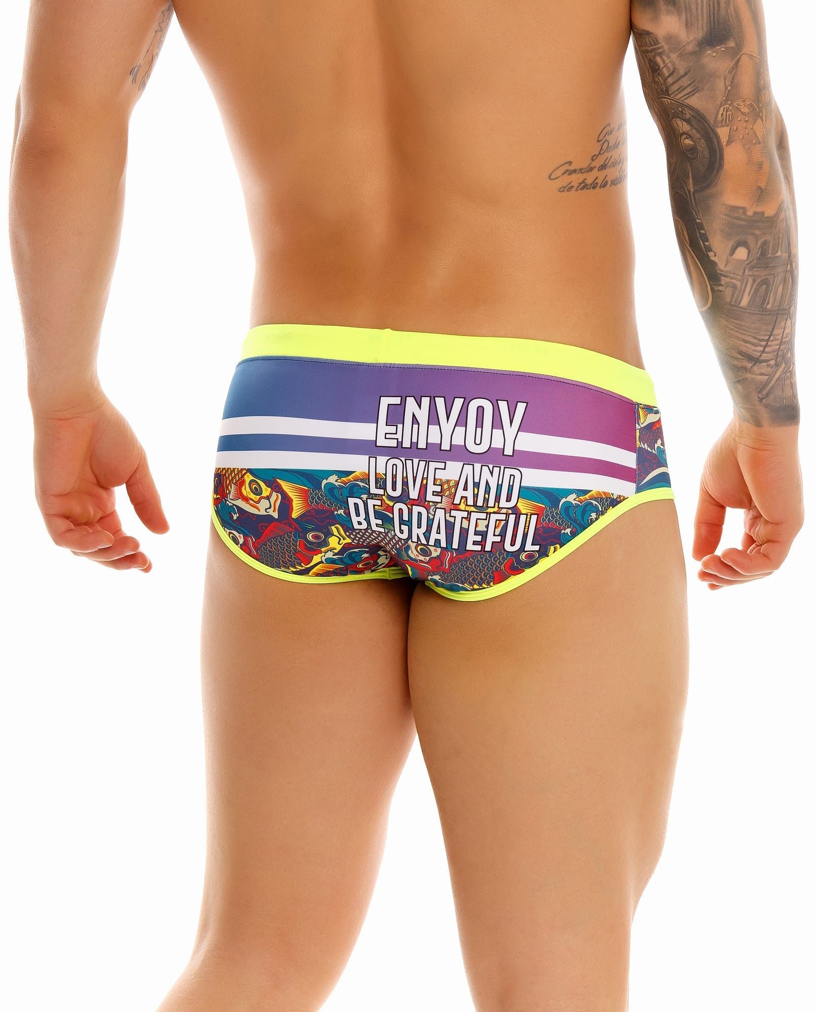 JOR 1427 LUCKY Herren Badehose, bedruckt mit Motiv - Jor - Shop Deutschland Noodosz