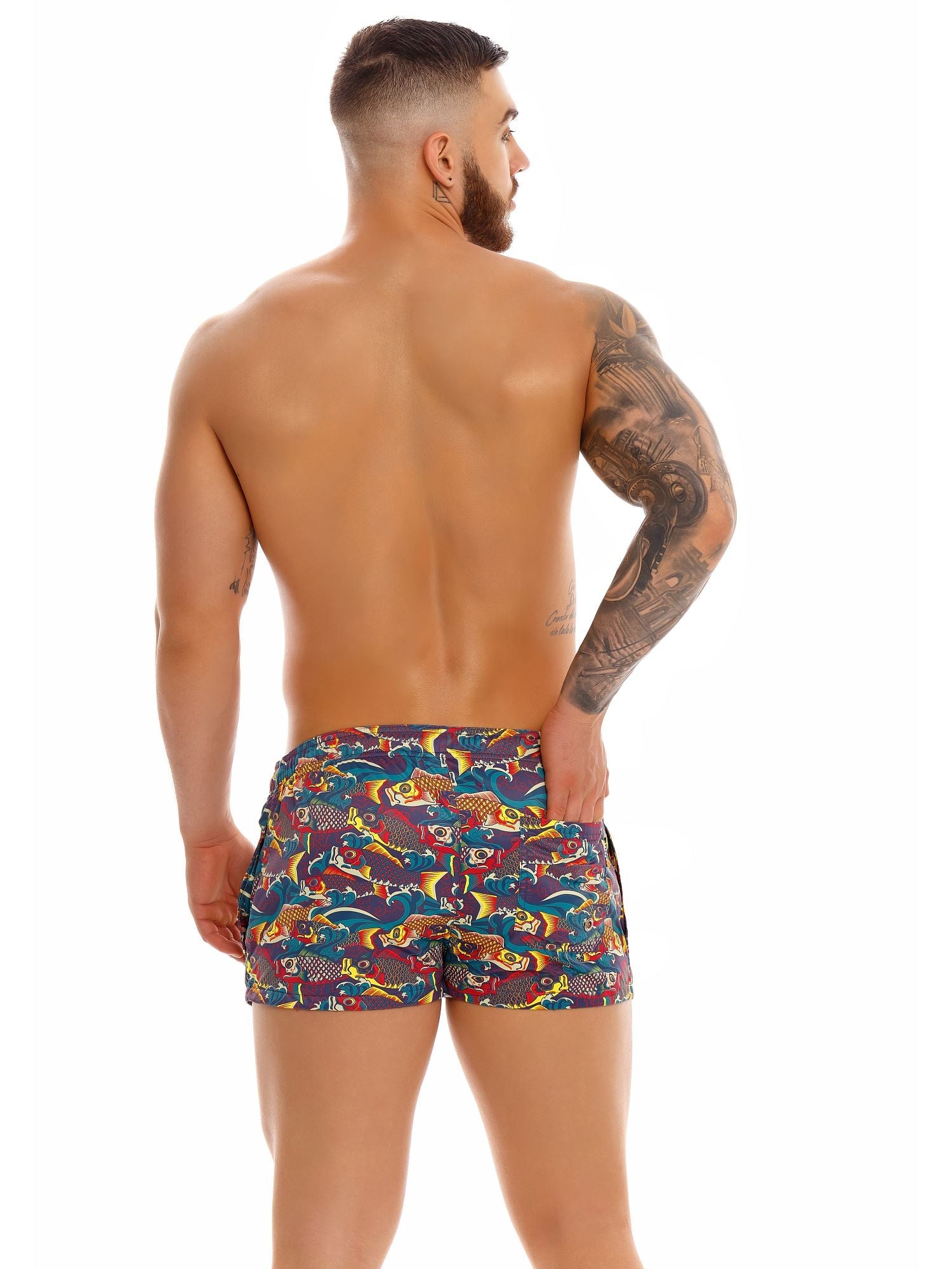 JOR 1437 LUCKY Boardshorts Badeshorts Surfershorts bedruckt - noodosz - Jor - Kleidung & Accessoires:Herren:Herrenmode:Bademode